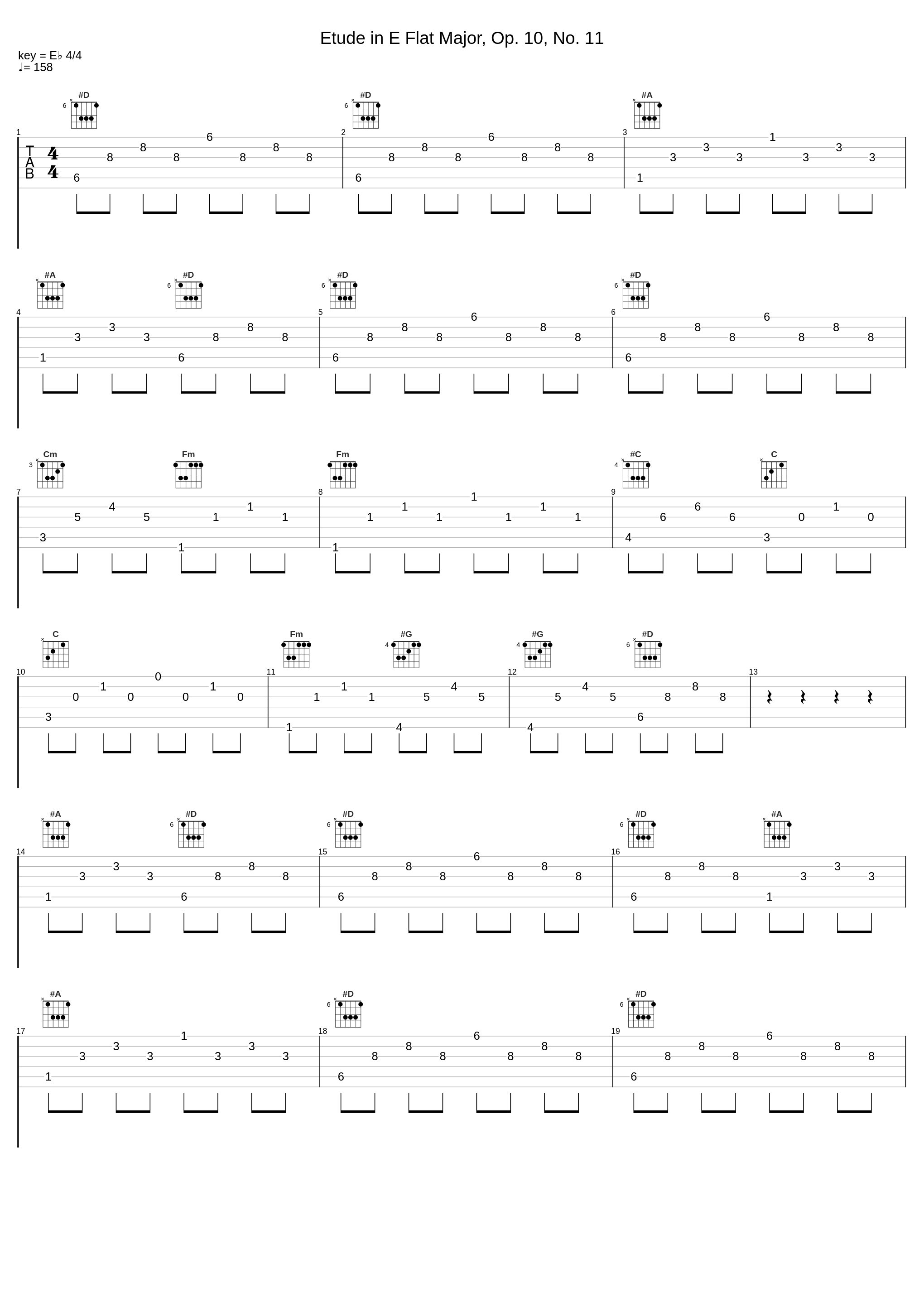 Etude in E Flat Major, Op. 10, No. 11_Frédéric Chopin_1