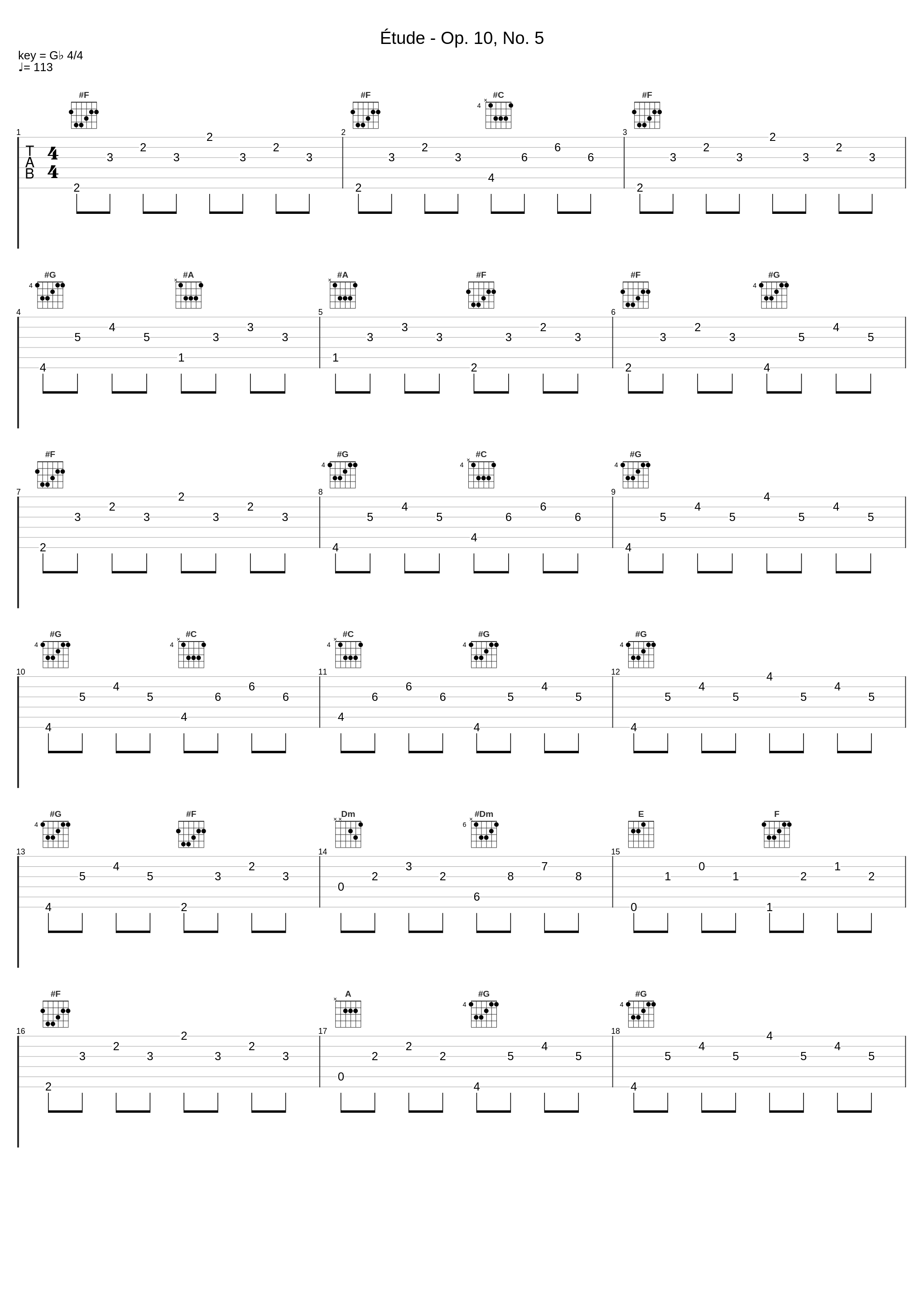 Étude - Op. 10, No. 5_Frédéric Chopin_1