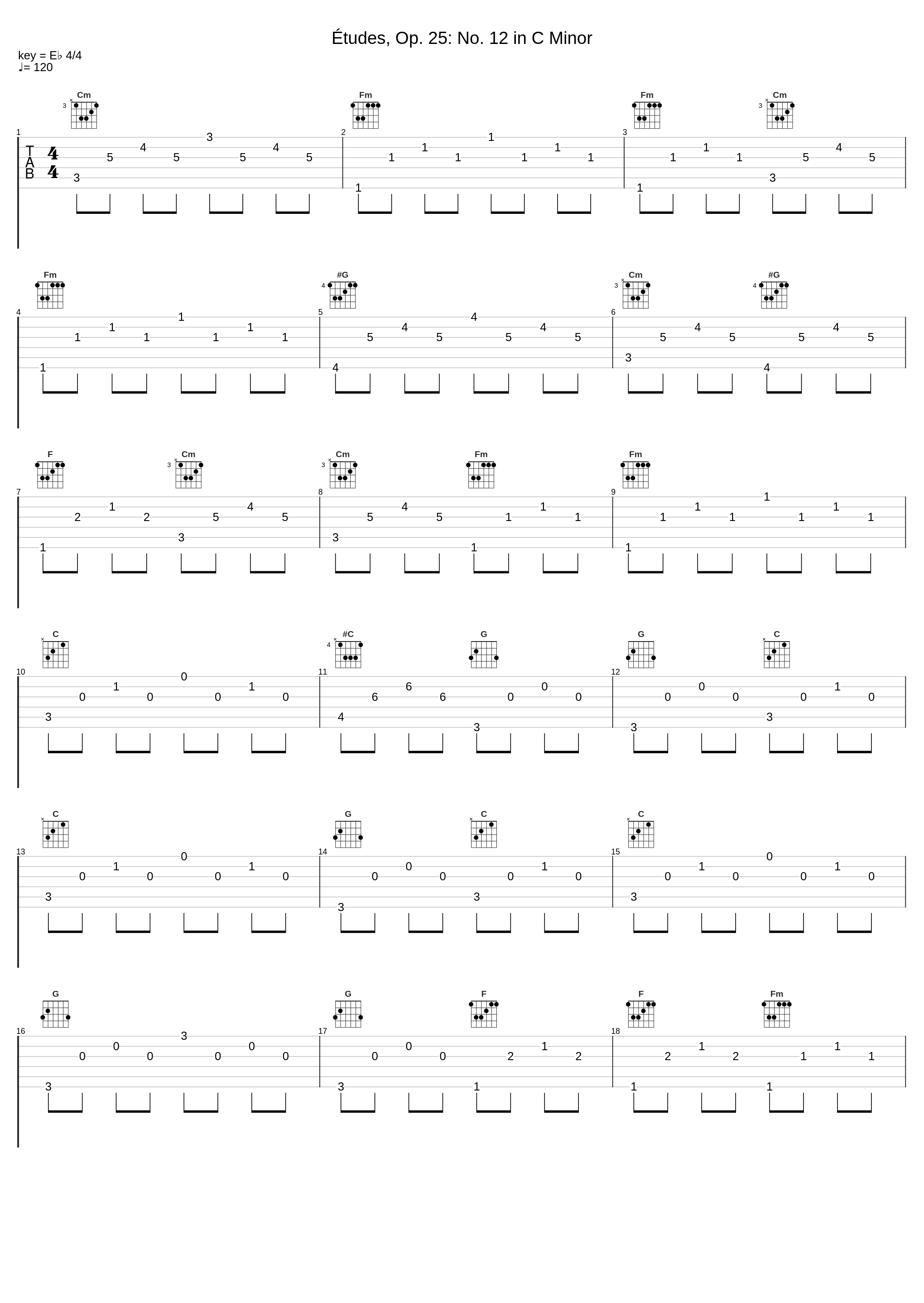 Études, Op. 25: No.  12 in C Minor_Sonya Bach,Frédéric Chopin_1