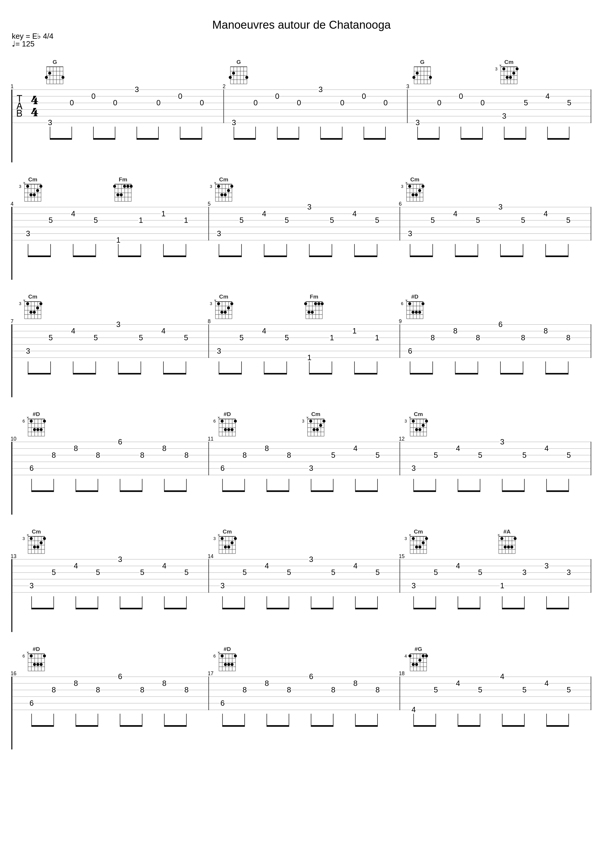 Manoeuvres autour de Chatanooga_久石让_1