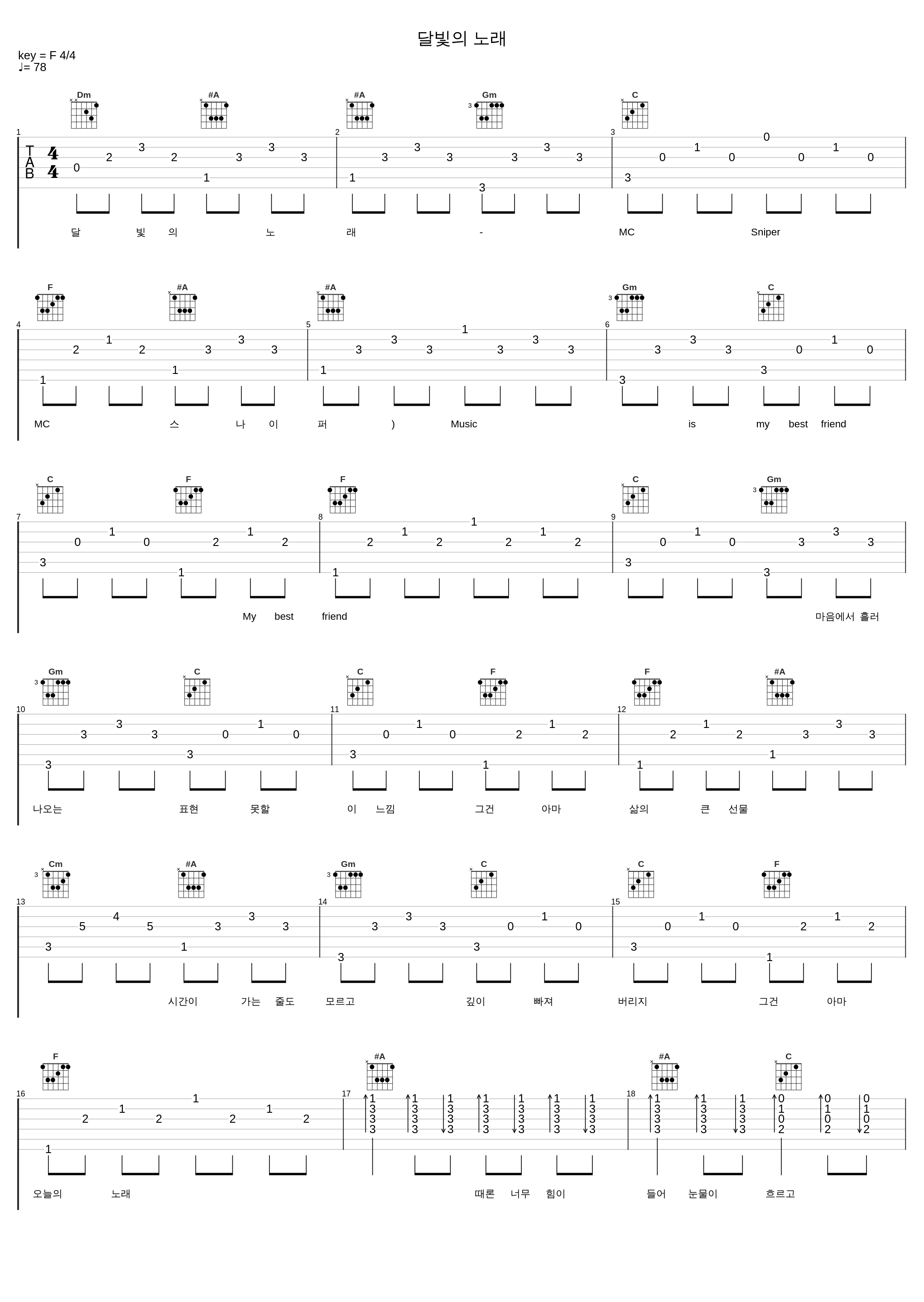 달빛의 노래_MC Sniper_1