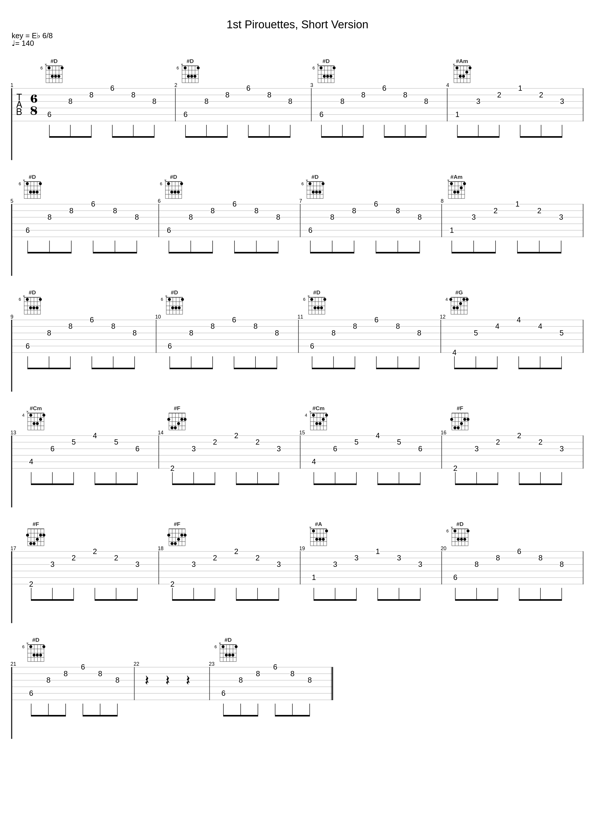 1st Pirouettes, Short Version_Robert Long_1