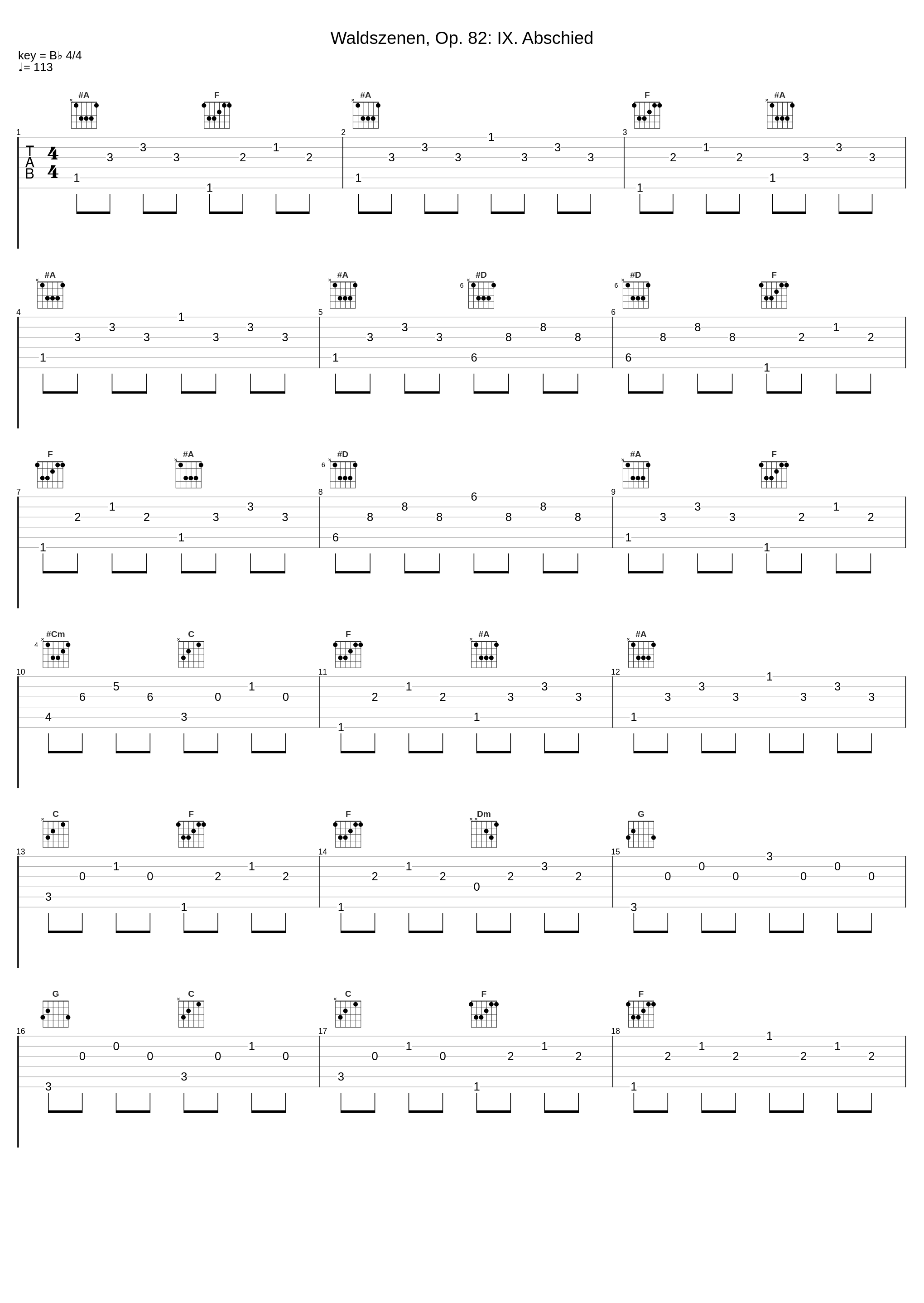 Waldszenen, Op. 82: IX. Abschied_Claire Désert,Robert Schumann_1