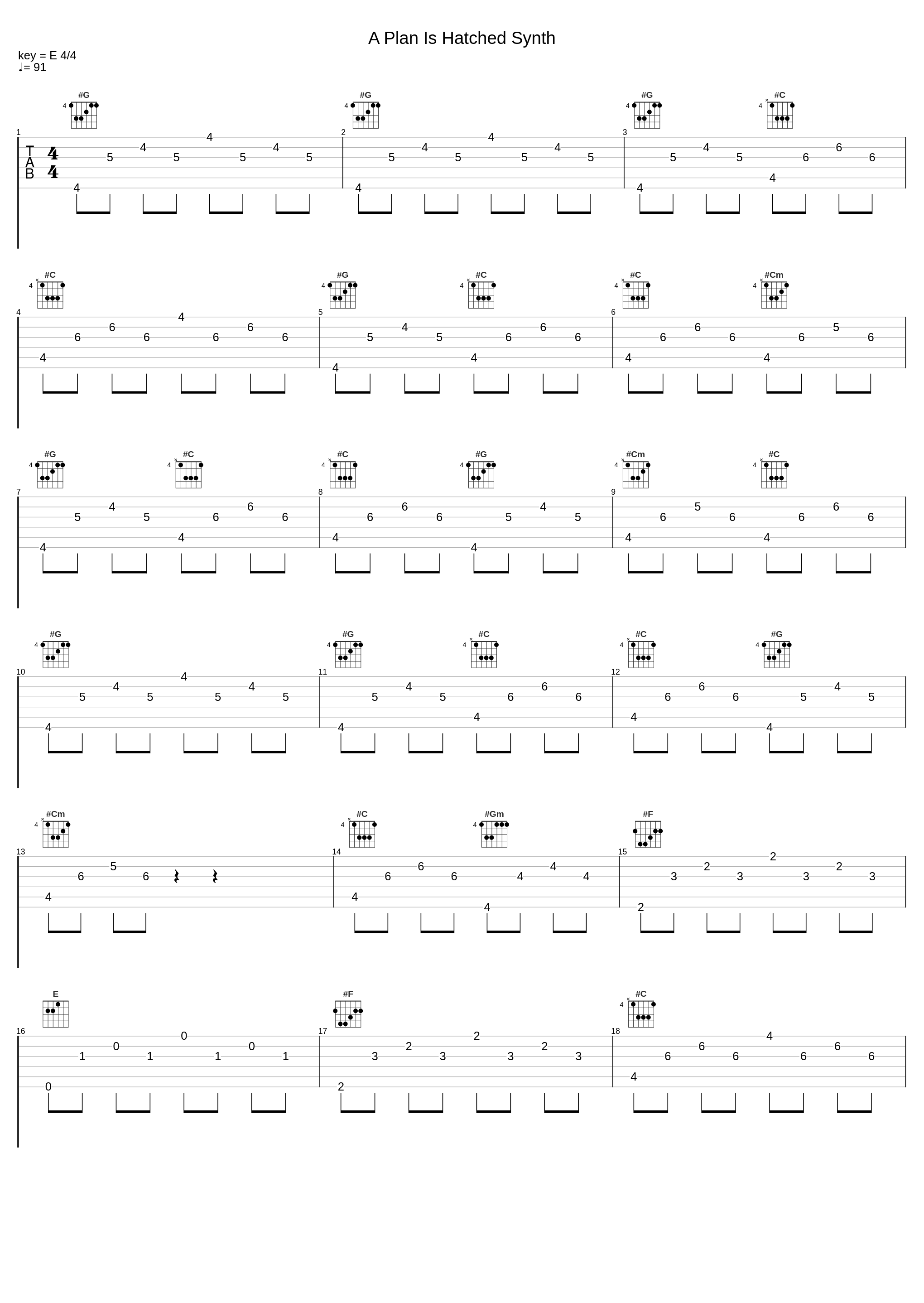 A Plan Is Hatched Synth_Mark Petrie_1