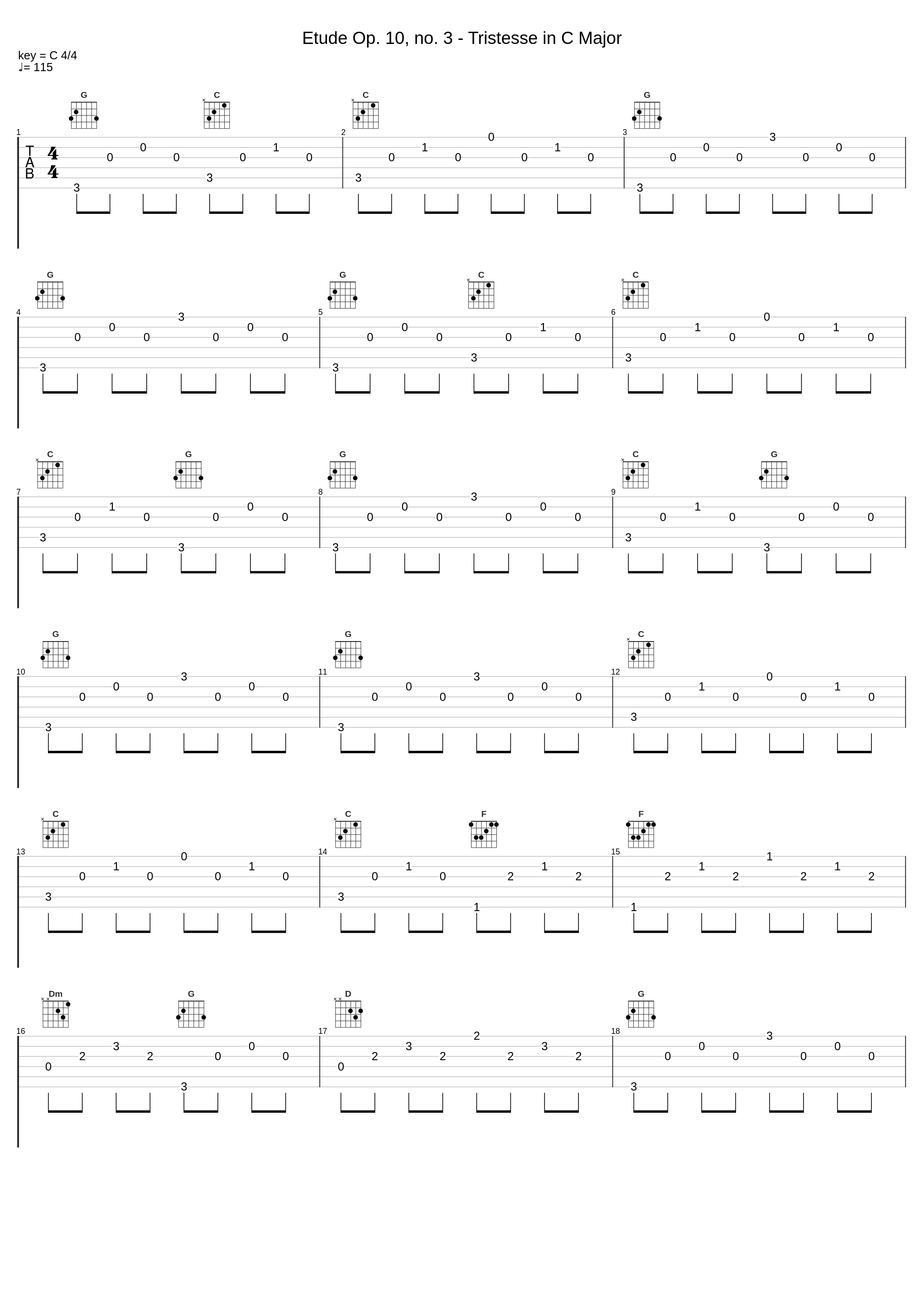 Etude Op. 10, no. 3 - Tristesse in C Major_Frédéric Chopin_1