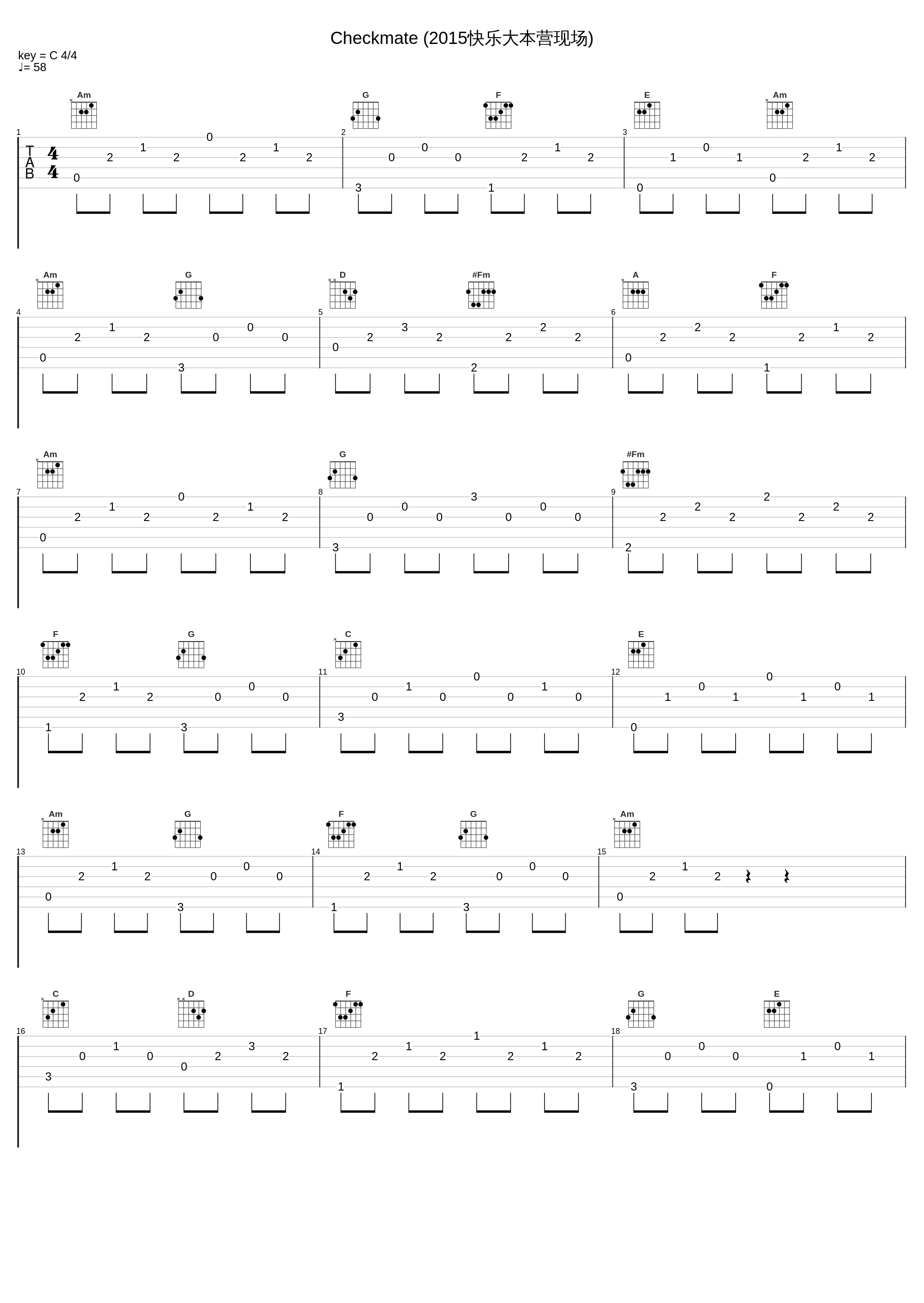 Checkmate (2015快乐大本营现场)_郑容和,林俊杰_1