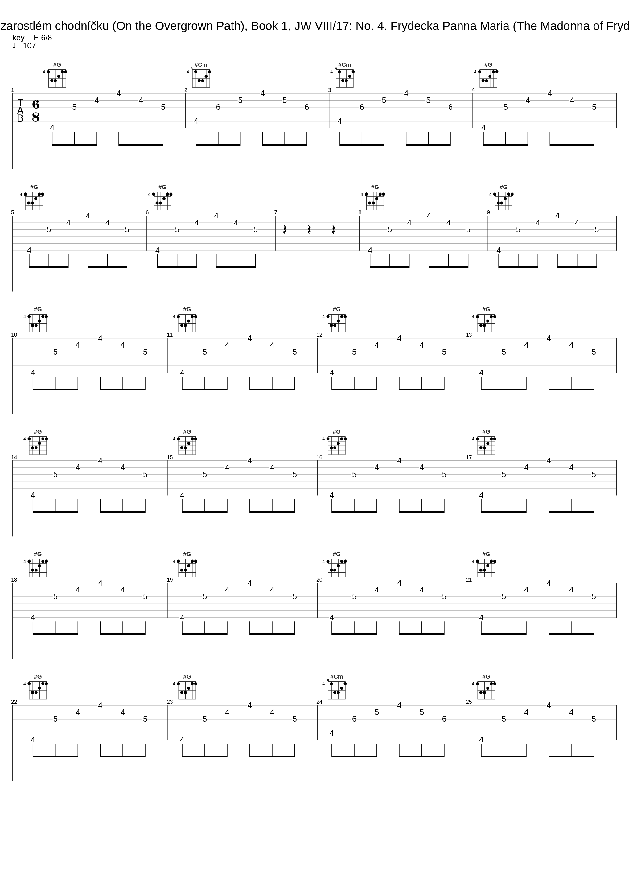 Po zarostlém chodníčku (On the Overgrown Path), Book 1, JW VIII/17: No. 4. Frydecka Panna Maria (The Madonna of Frydek)_Danae Dörken_1