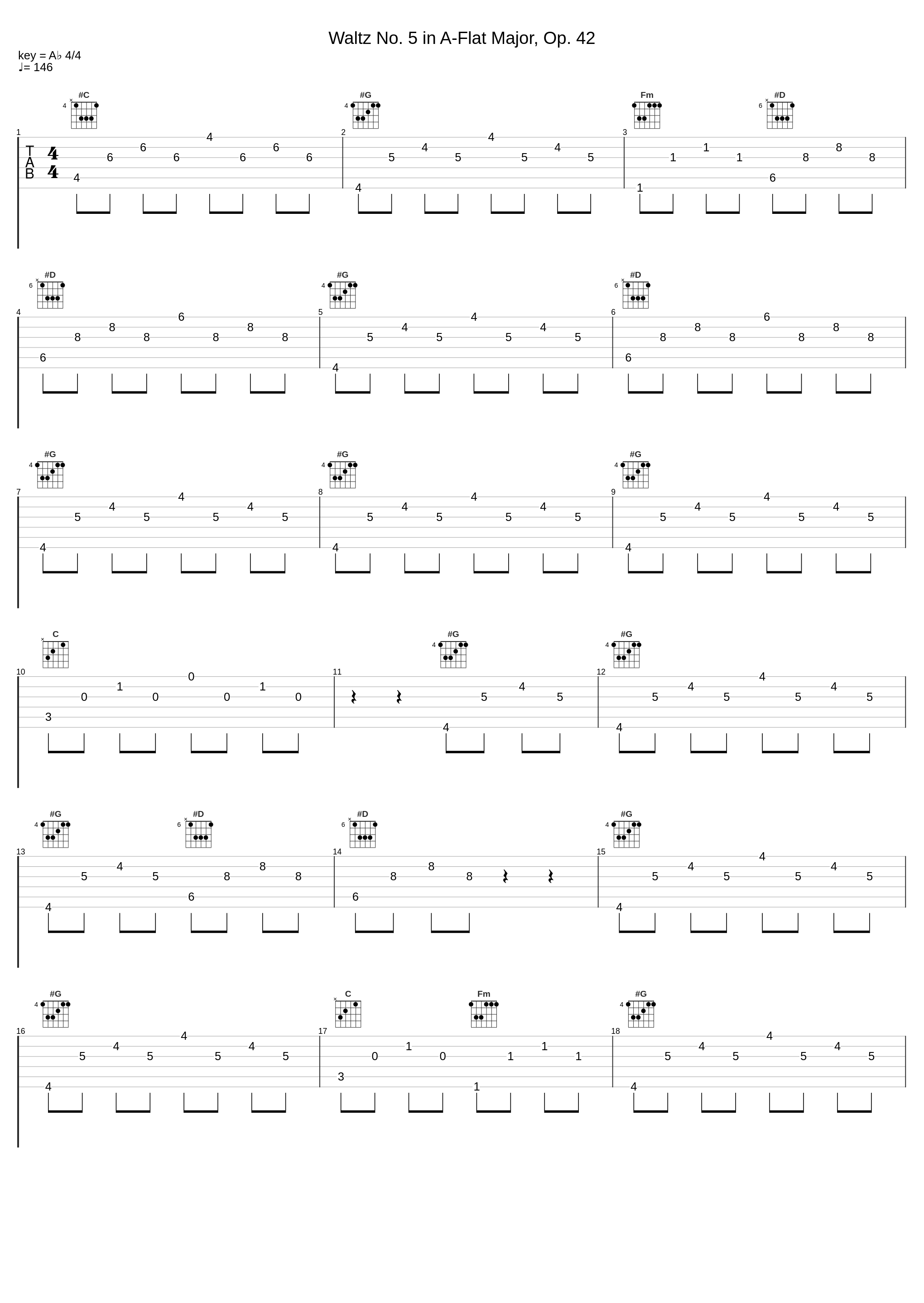 Waltz No. 5 in A-Flat Major, Op. 42_Frédéric Chopin_1