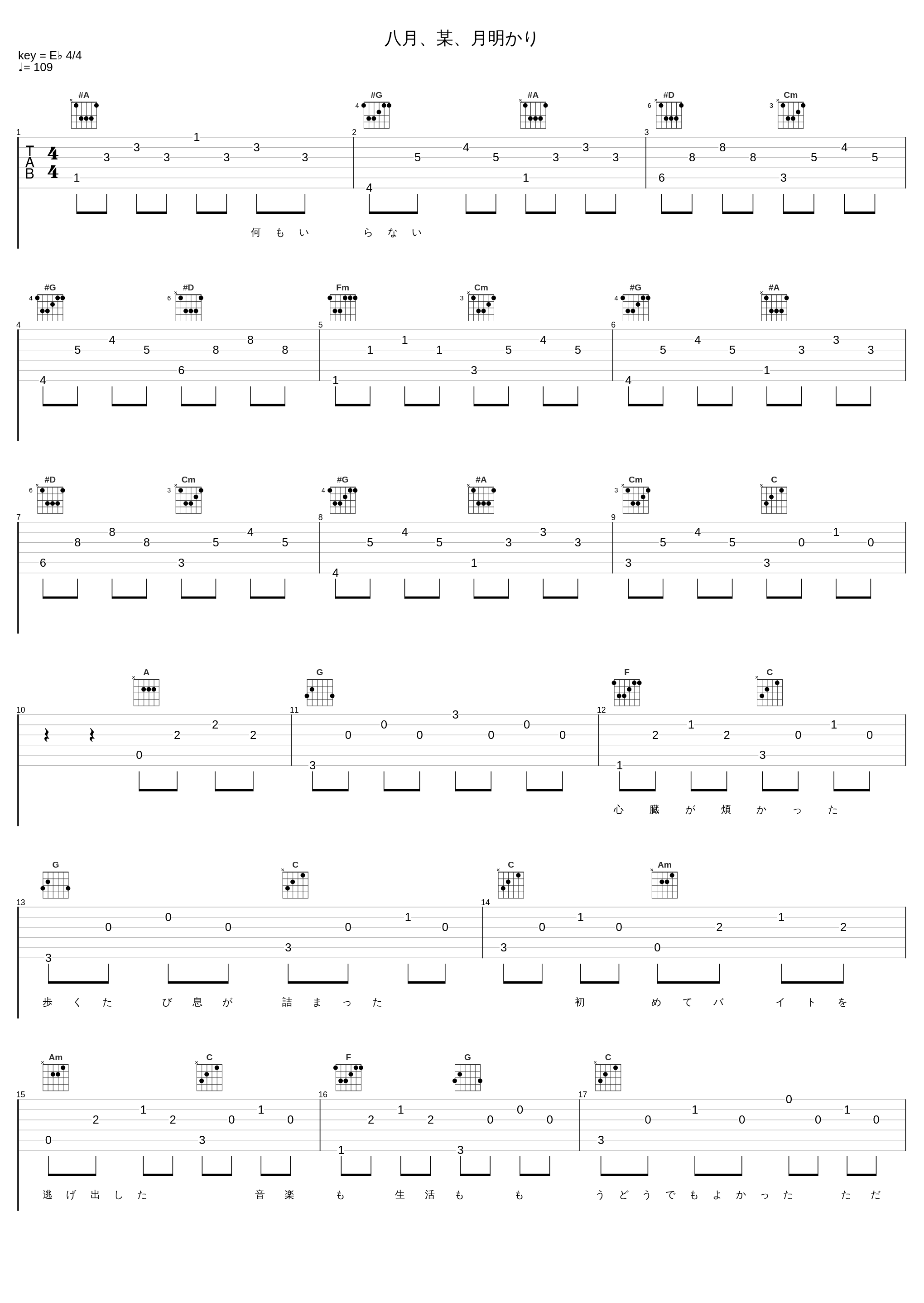 八月、某、月明かり_ヨルシカ_1