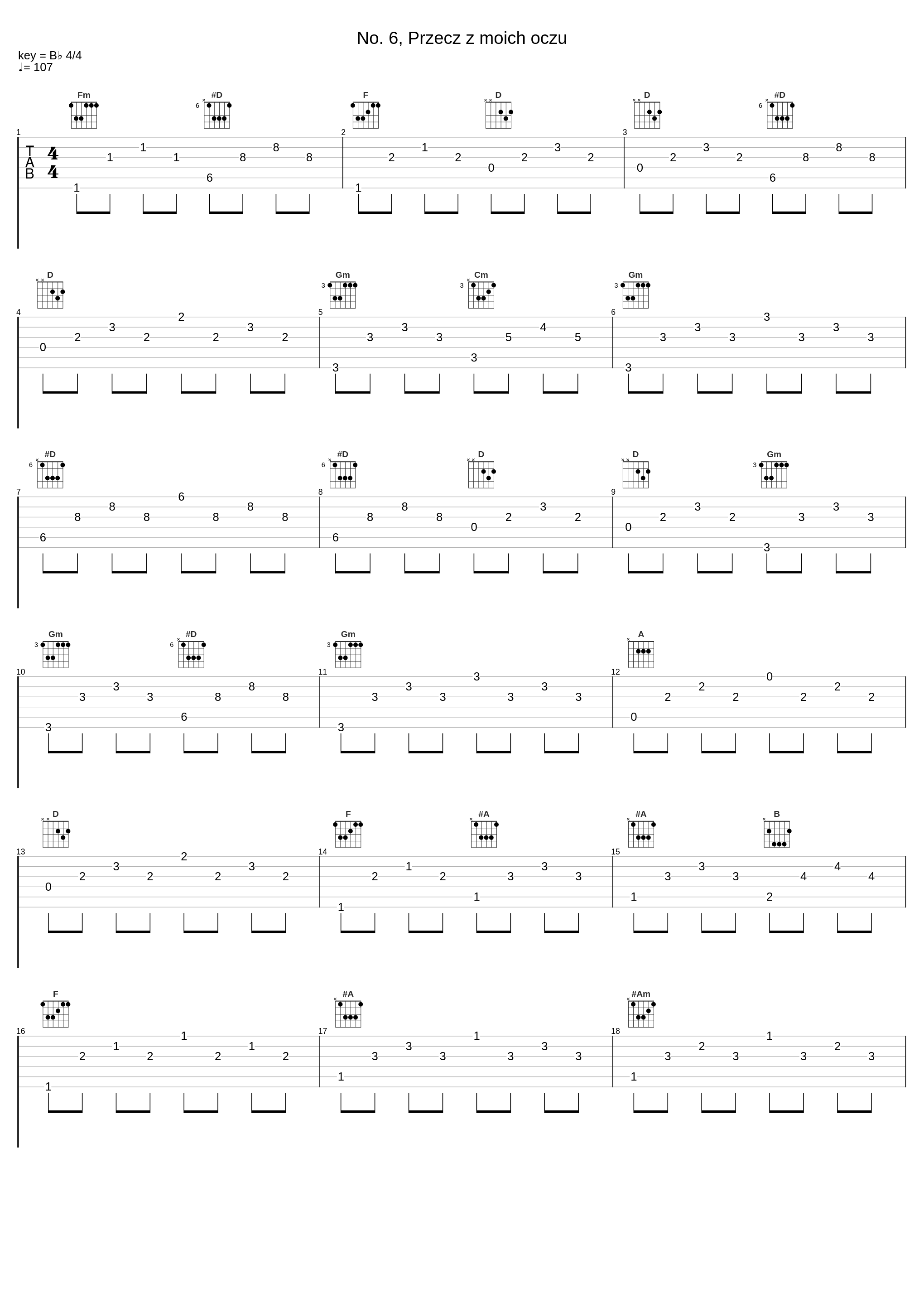 No. 6, Przecz z moich oczu_Frédéric Chopin_1
