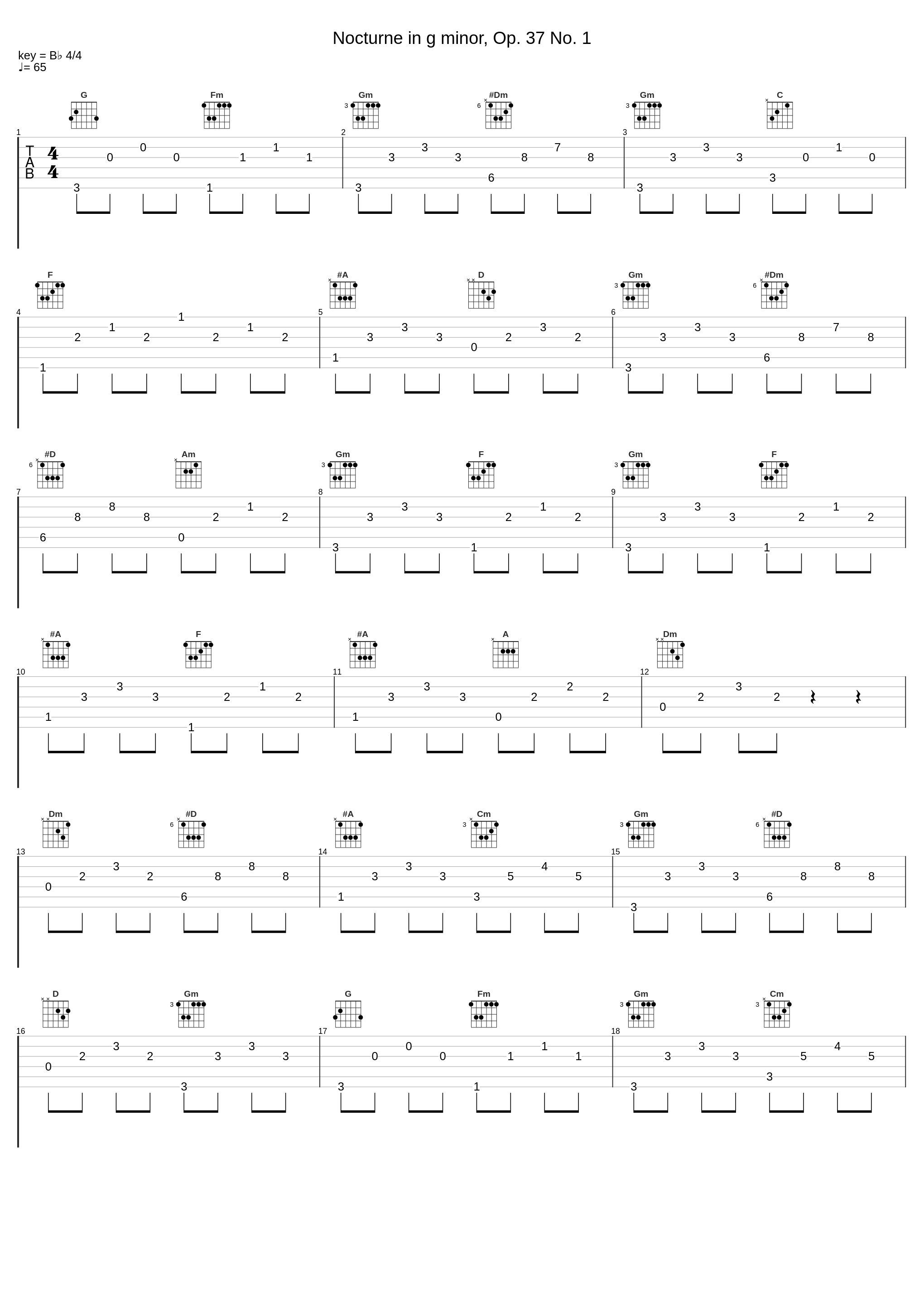 Nocturne in g minor, Op. 37 No. 1_Frédéric Chopin_1