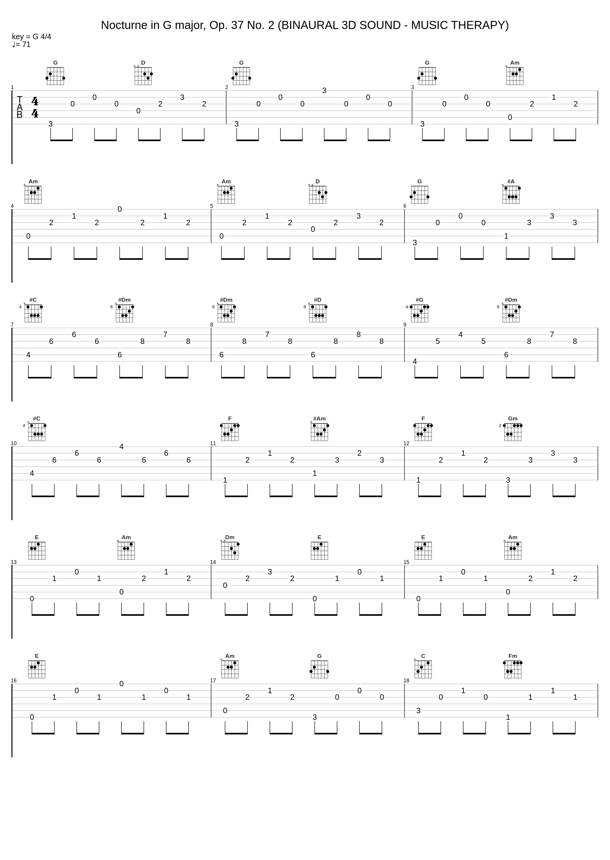 Nocturne in G major, Op. 37 No. 2 (BINAURAL 3D SOUND - MUSIC THERAPY)_Frédéric Chopin_1