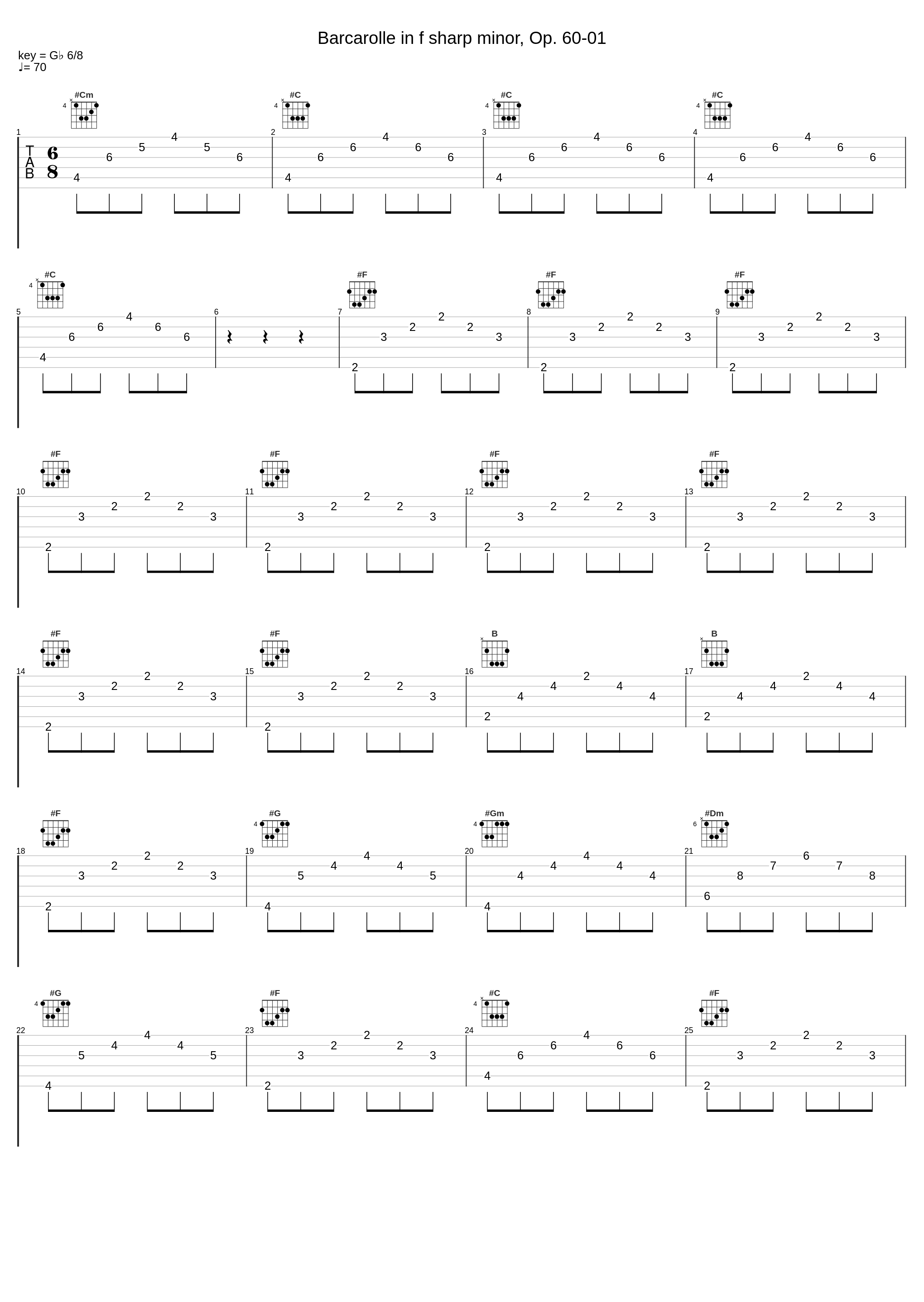 Barcarolle in f sharp minor, Op. 60-01_Frédéric Chopin_1