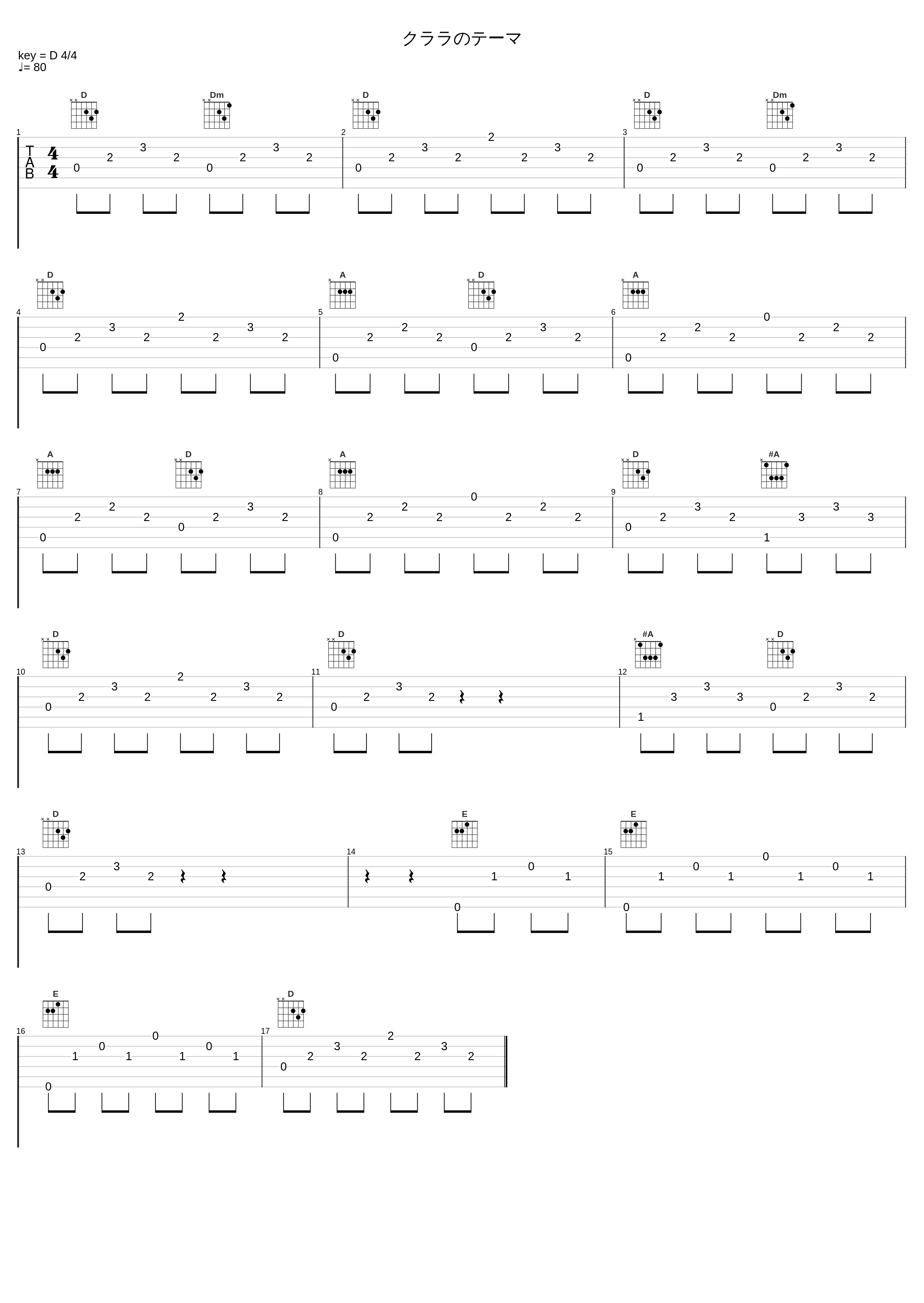 クララのテーマ_佐桥俊彦_1