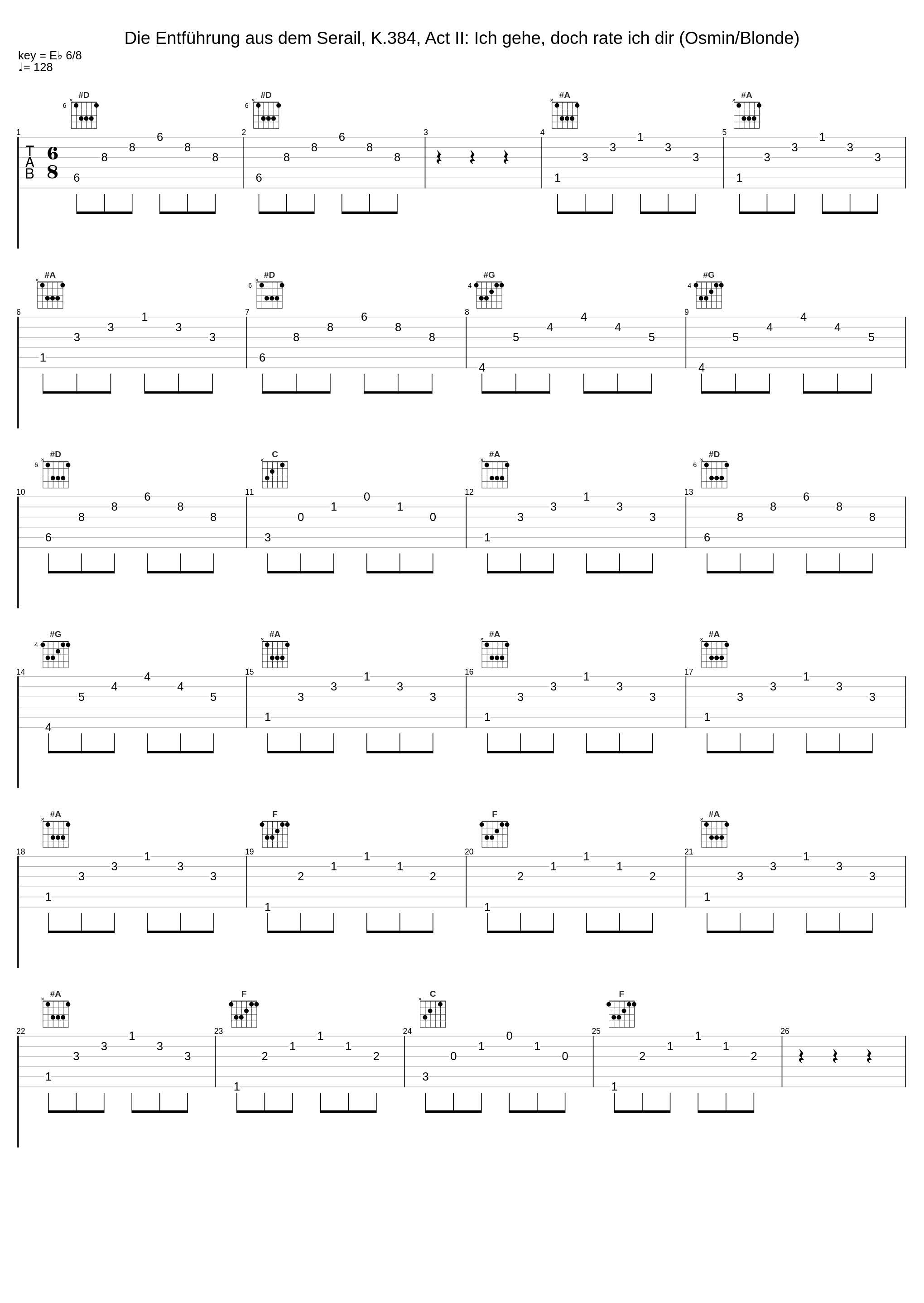 Die Entführung aus dem Serail, K.384, Act II: Ich gehe, doch rate ich dir (Osmin/Blonde)_Gottlob Frick,Lucia Popp,Wiener Philharmoniker,Josef Krips_1