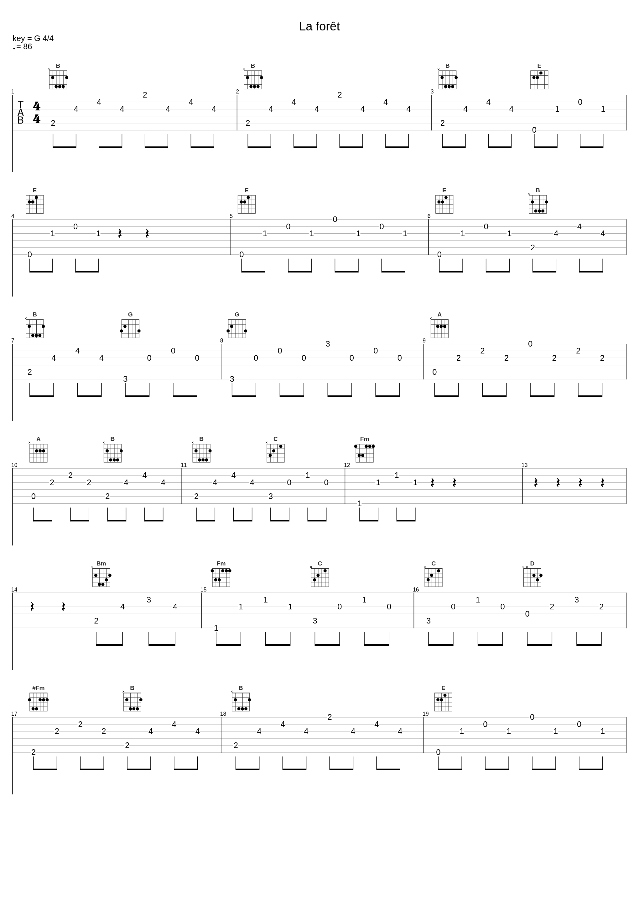 La forêt_久石让_1