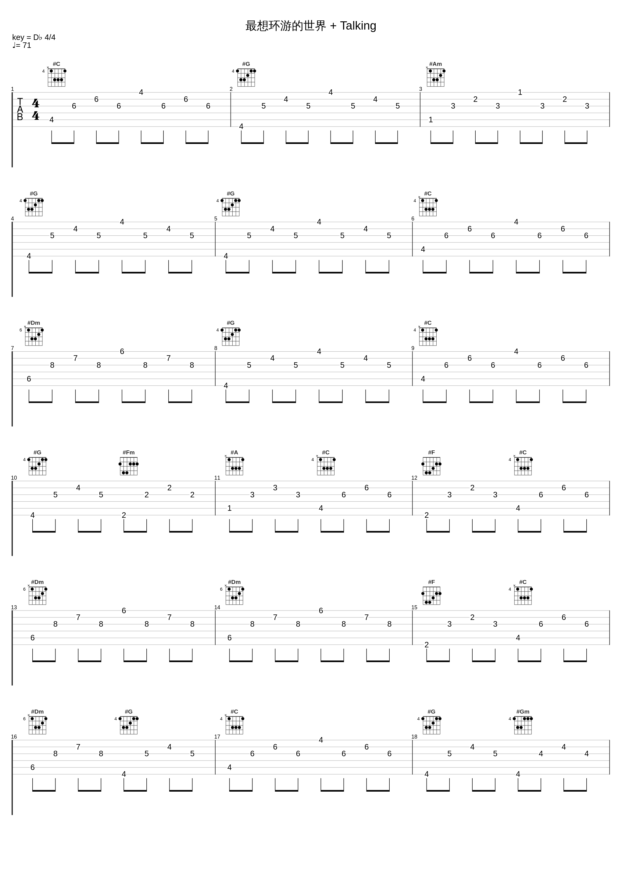 最想环游的世界 + Talking_梁静茹_1