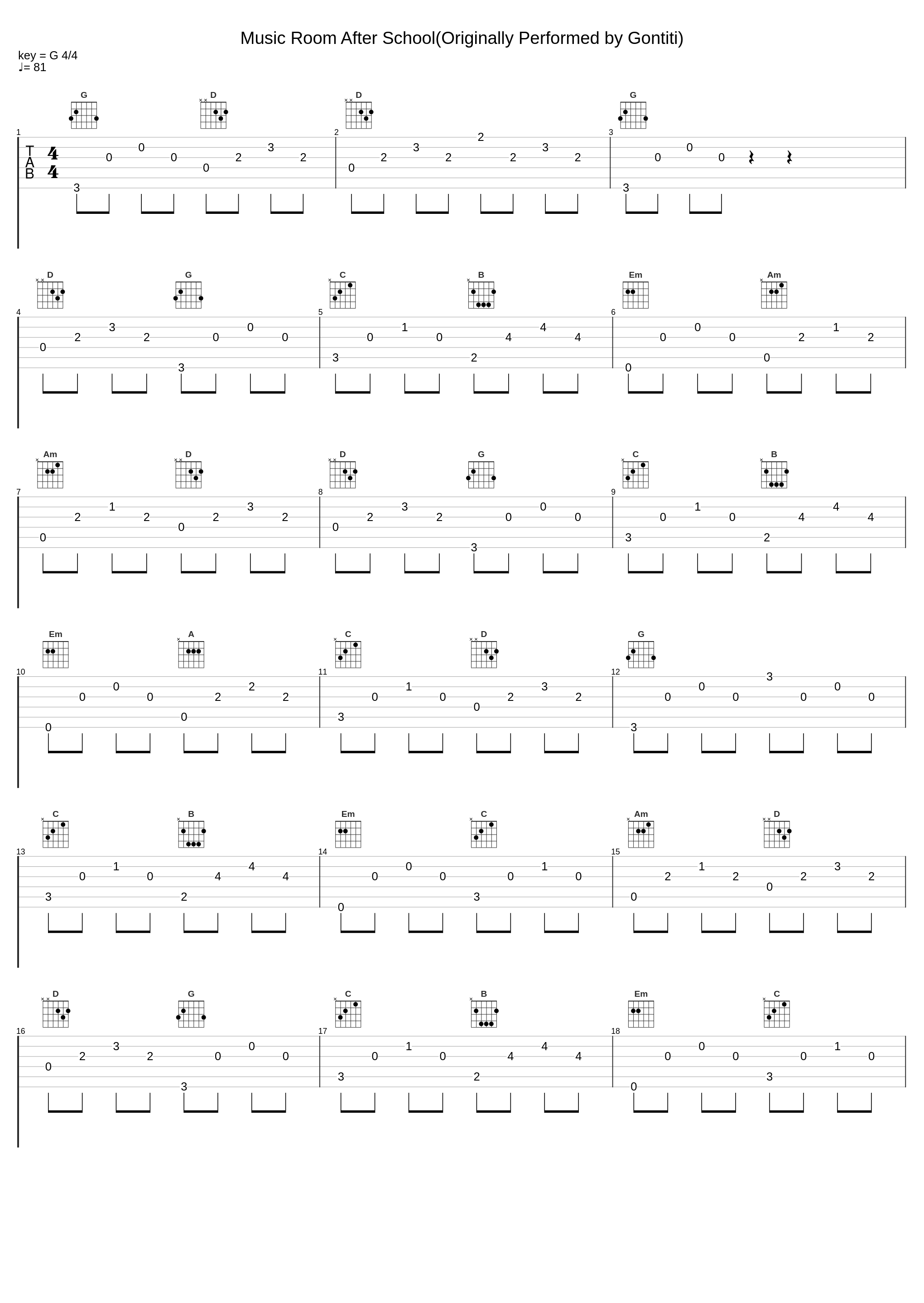 Music Room After School(Originally Performed by Gontiti)_广桥真纪子_1