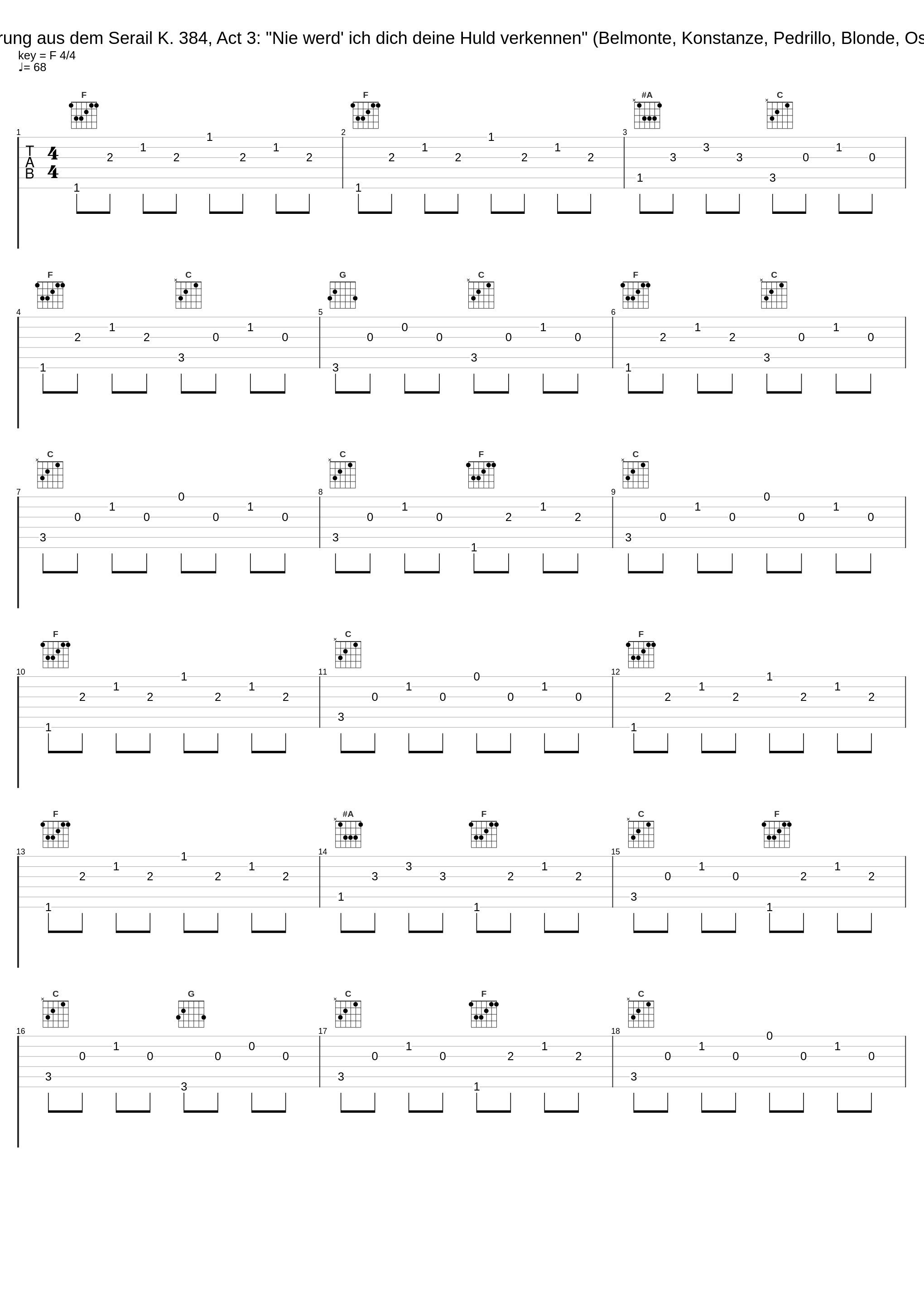 Die Entführung aus dem Serail K. 384, Act 3: "Nie werd' ich dich deine Huld verkennen" (Belmonte, Konstanze, Pedrillo, Blonde, Osmin, Chor)_Anneliese Rothenberger,Lucia Popp,Nicolai Gedda,Gerhard Unger,Gottlob Frick,Josef Krips,Wiener Philharmoniker,Chor Der Wiener Staatsoper_1