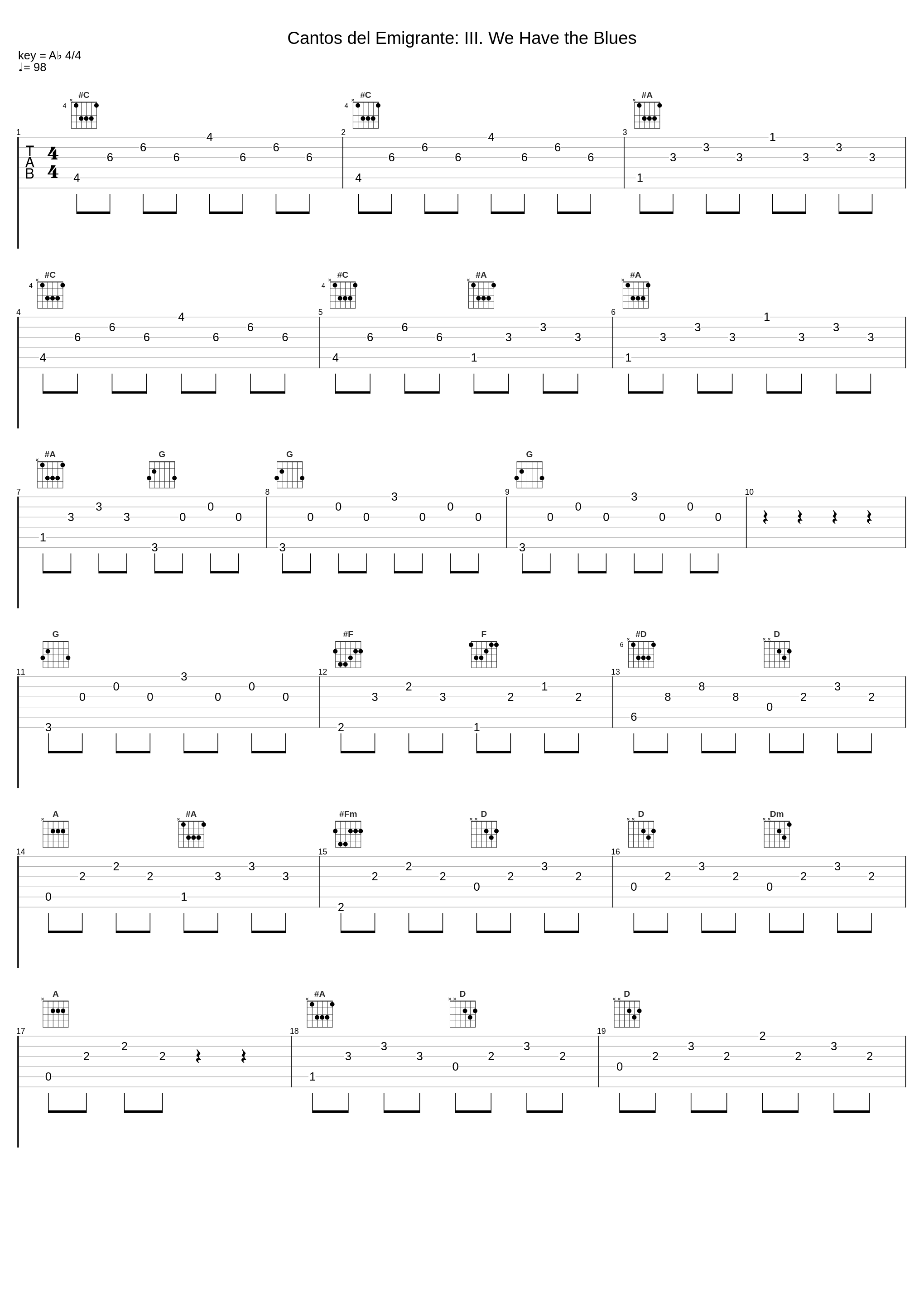 Cantos del Emigrante: III. We Have the Blues_Jorge Muñiz,Emanuel-Cristian Caraman,Jennifer Muñiz_1