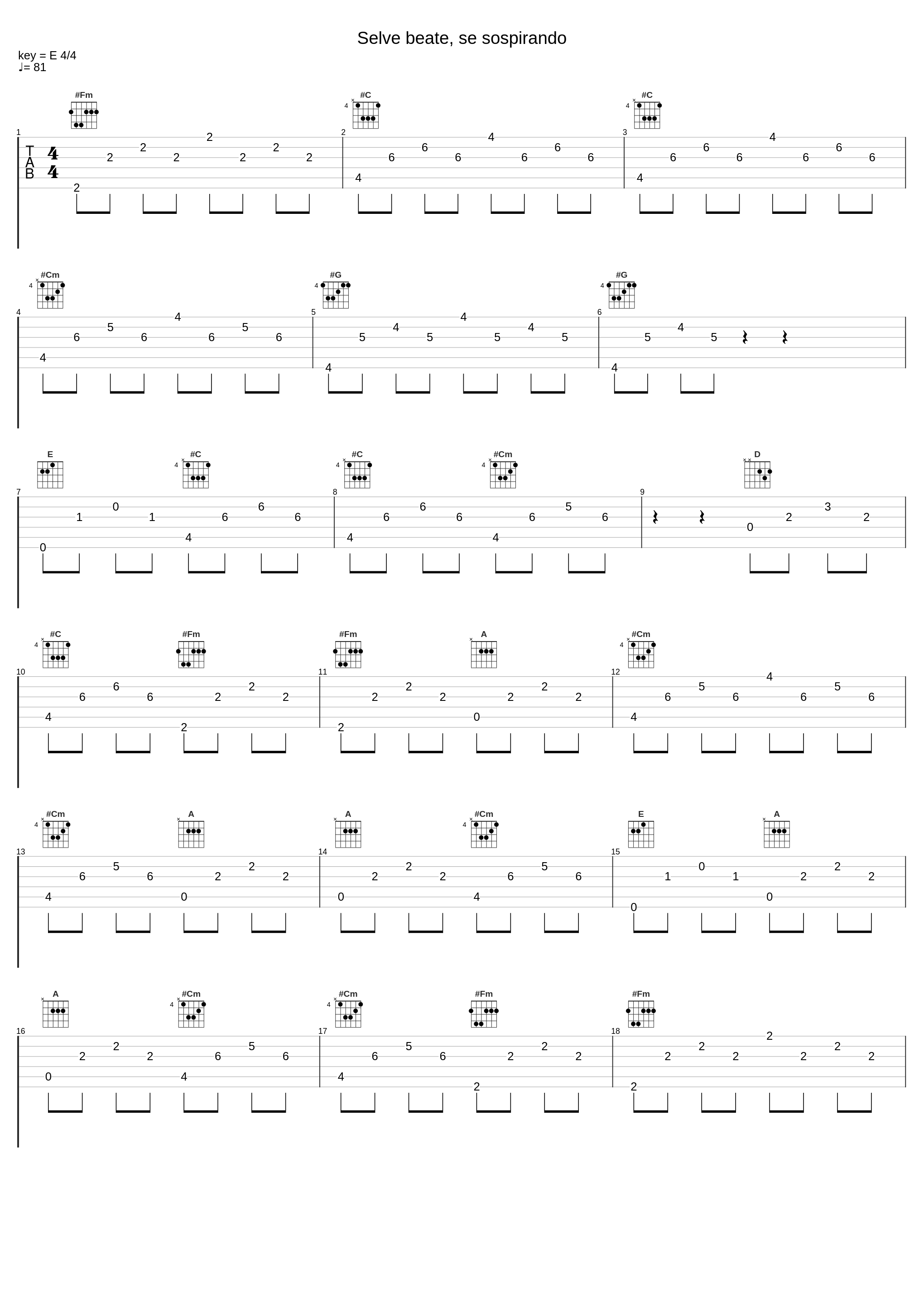 Selve beate, se sospirando_Heinrich Schütz,Tirami Su,Various Composers_1