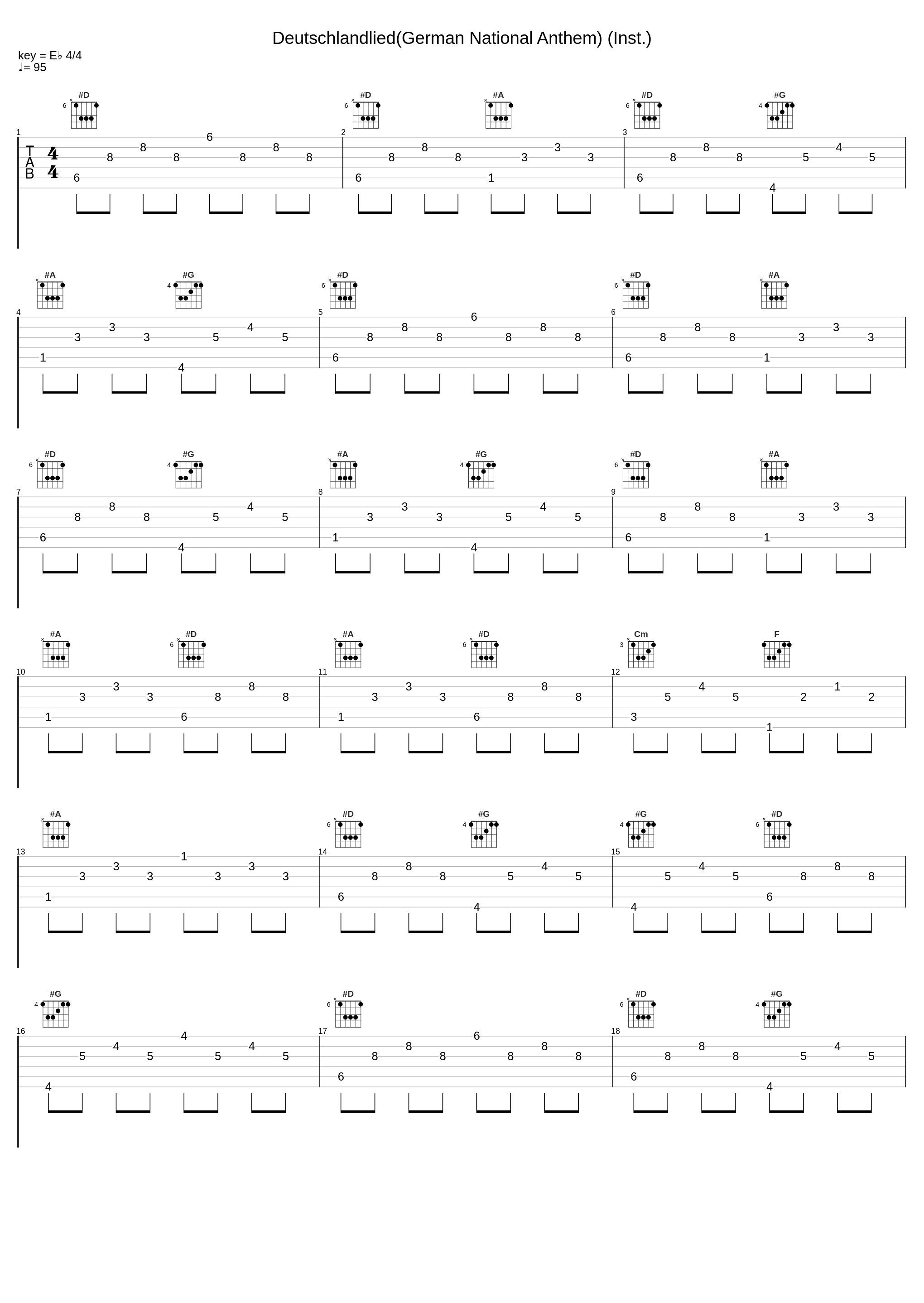 Deutschlandlied(German National Anthem) (Inst.)_Legend The Band_1