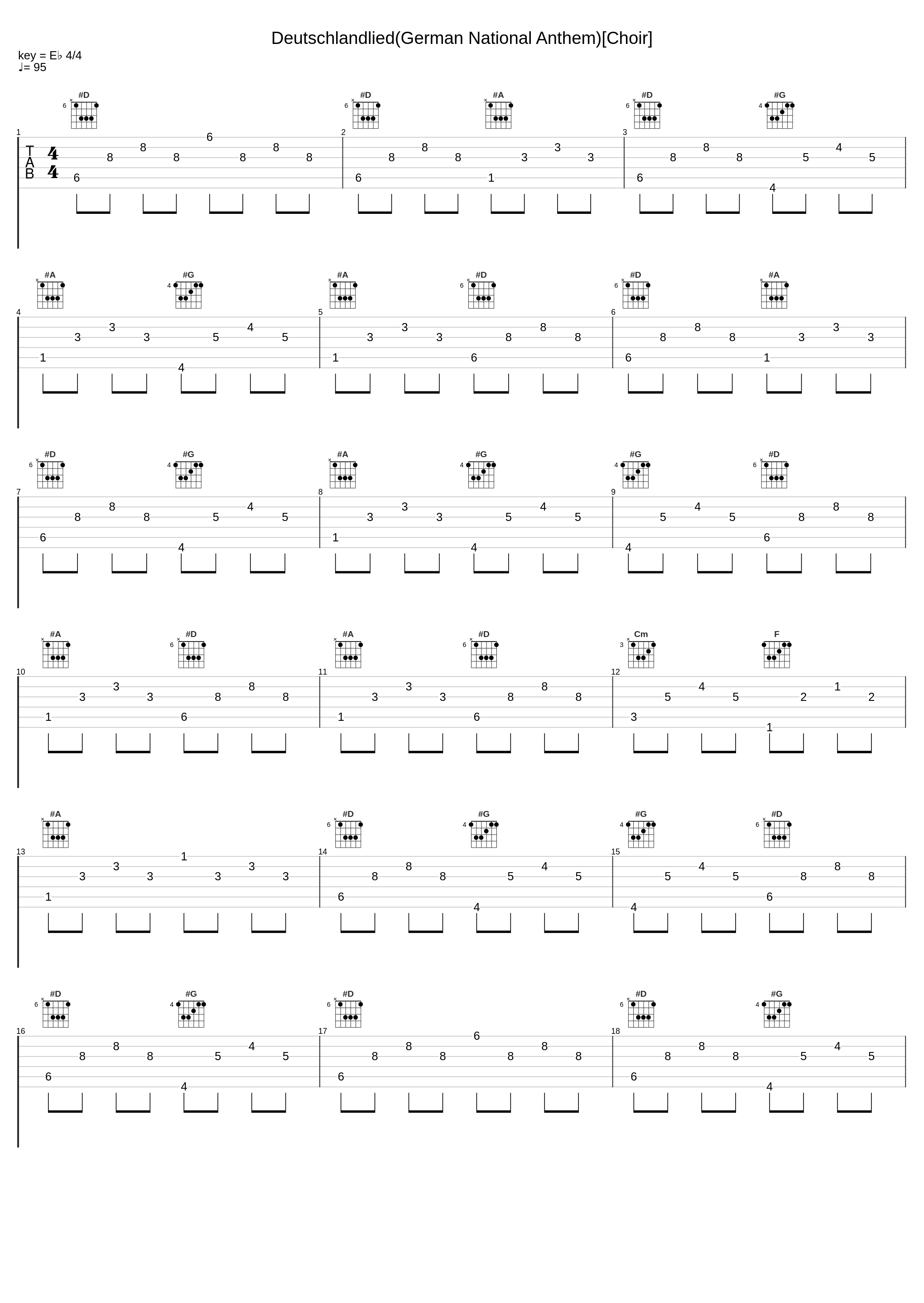 Deutschlandlied(German National Anthem)[Choir]_Legend The Band_1