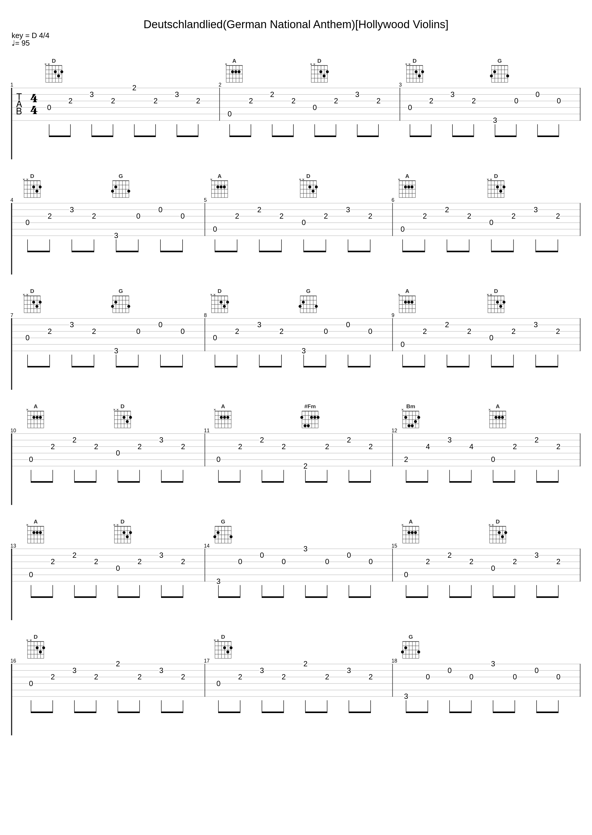 Deutschlandlied(German National Anthem)[Hollywood Violins]_Legend The Band_1