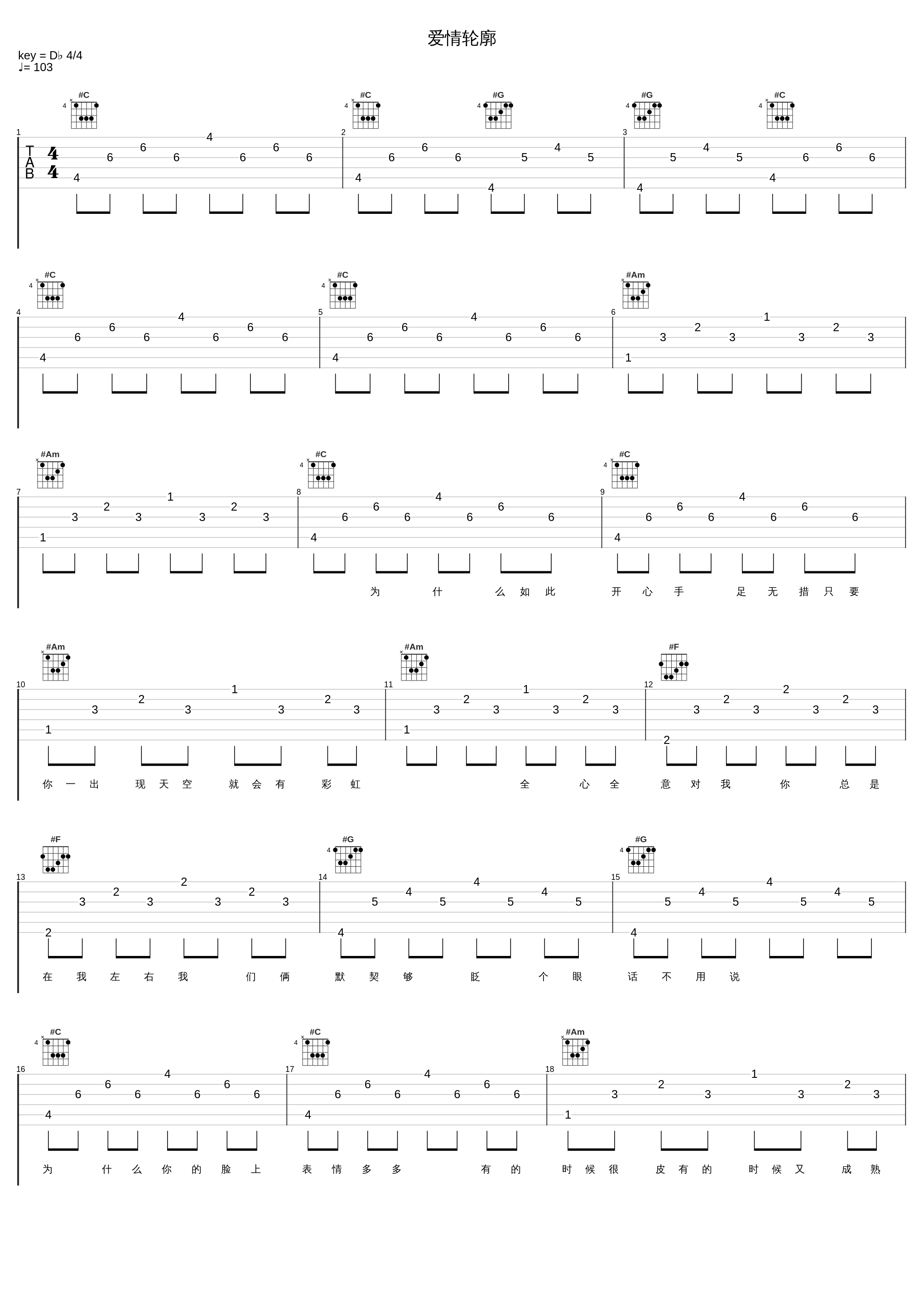 爱情轮廓_许慧欣_1