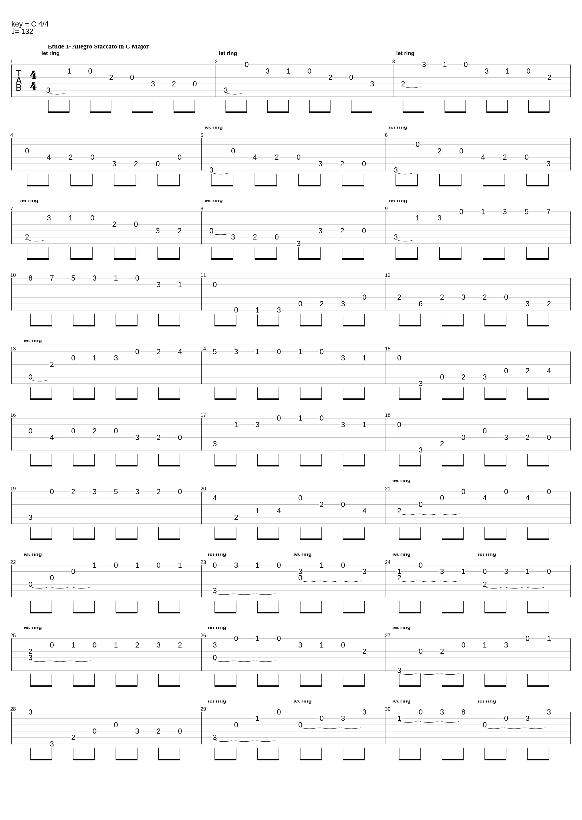 Opus 60 Etudes 1-13_Matteo Carcassi_1