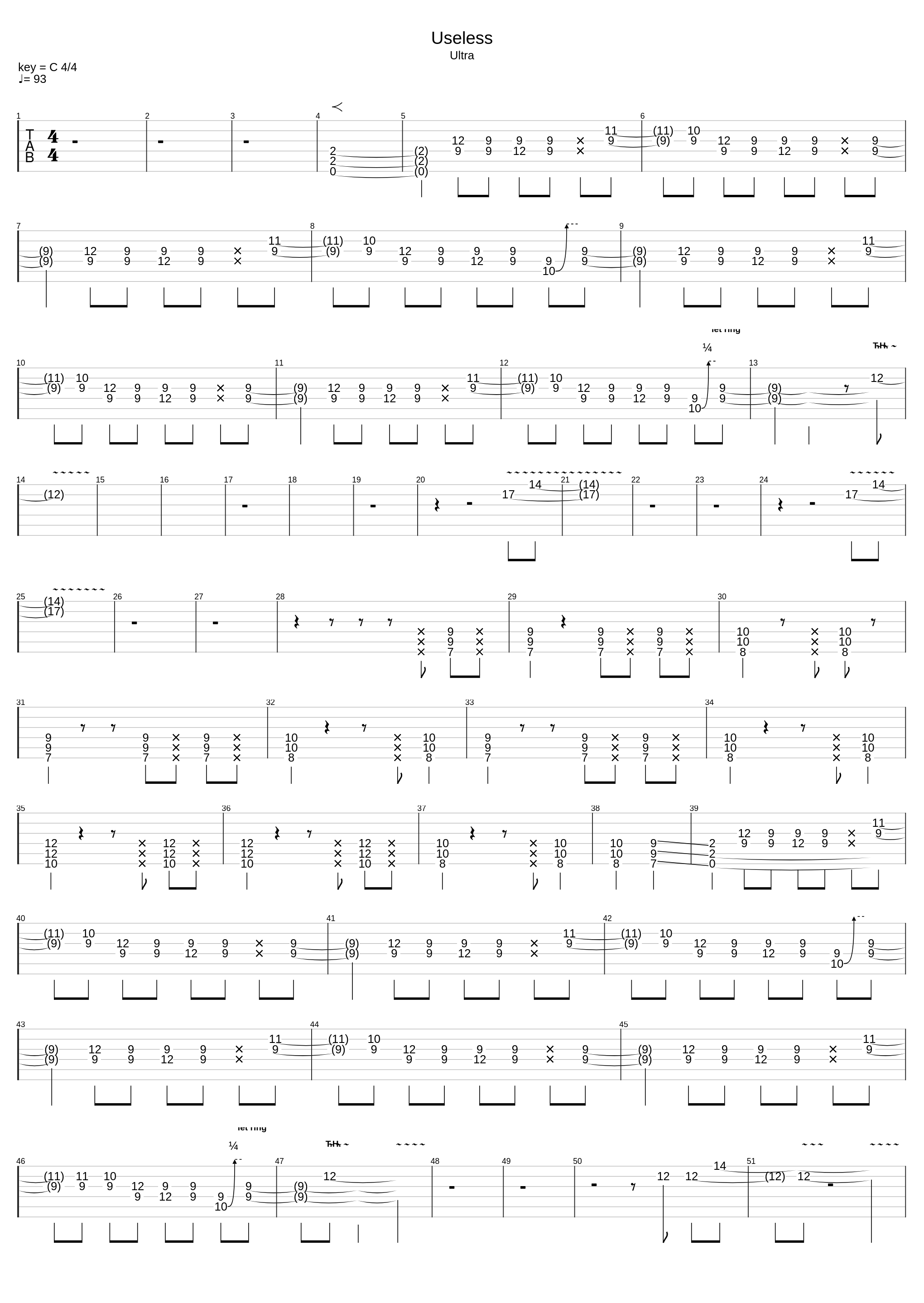 Useless (5 string bass)_Depeche Mode_1