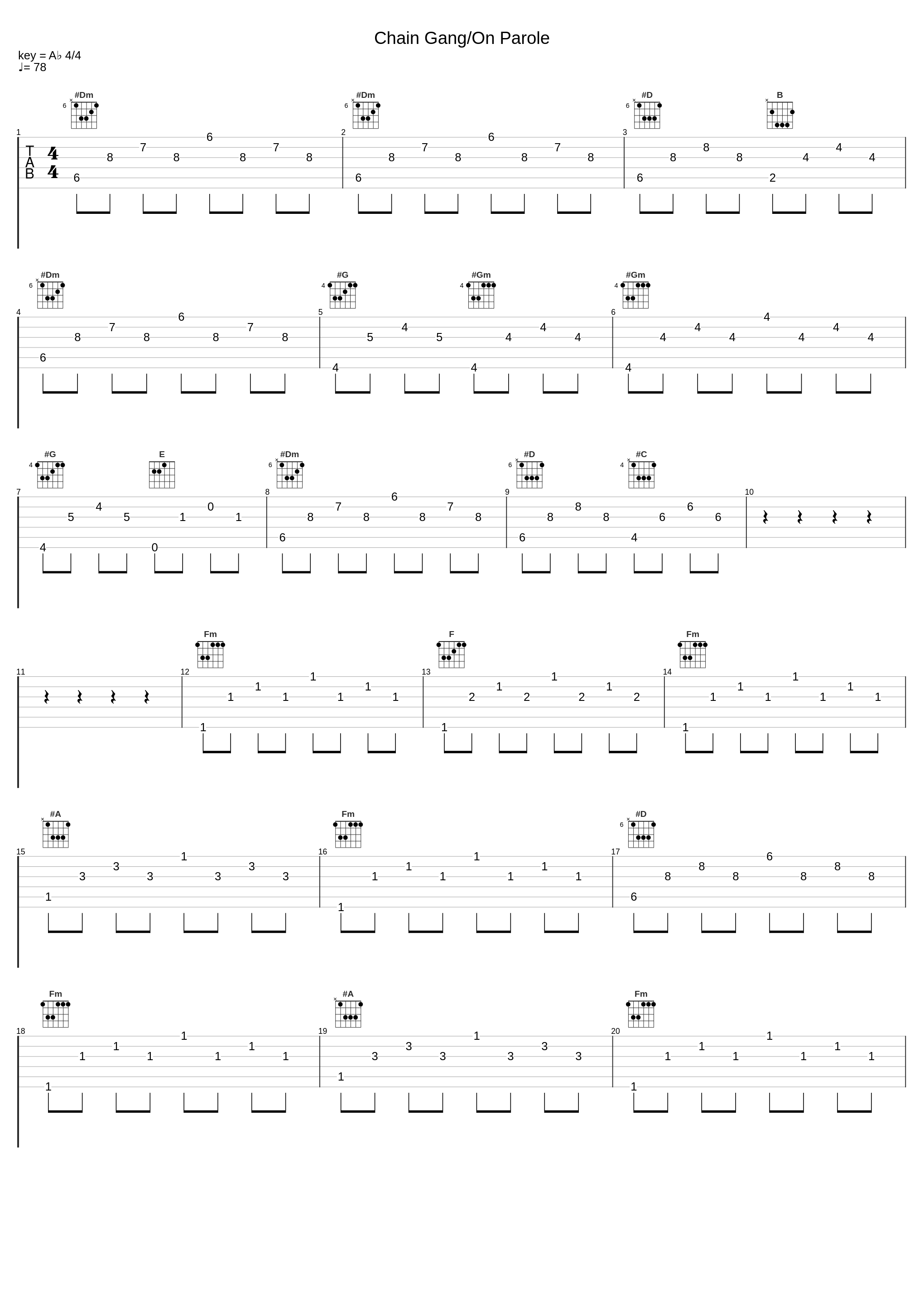 Chain Gang/On Parole_Noah's Backing Tracks,Arnold Schönberg_1