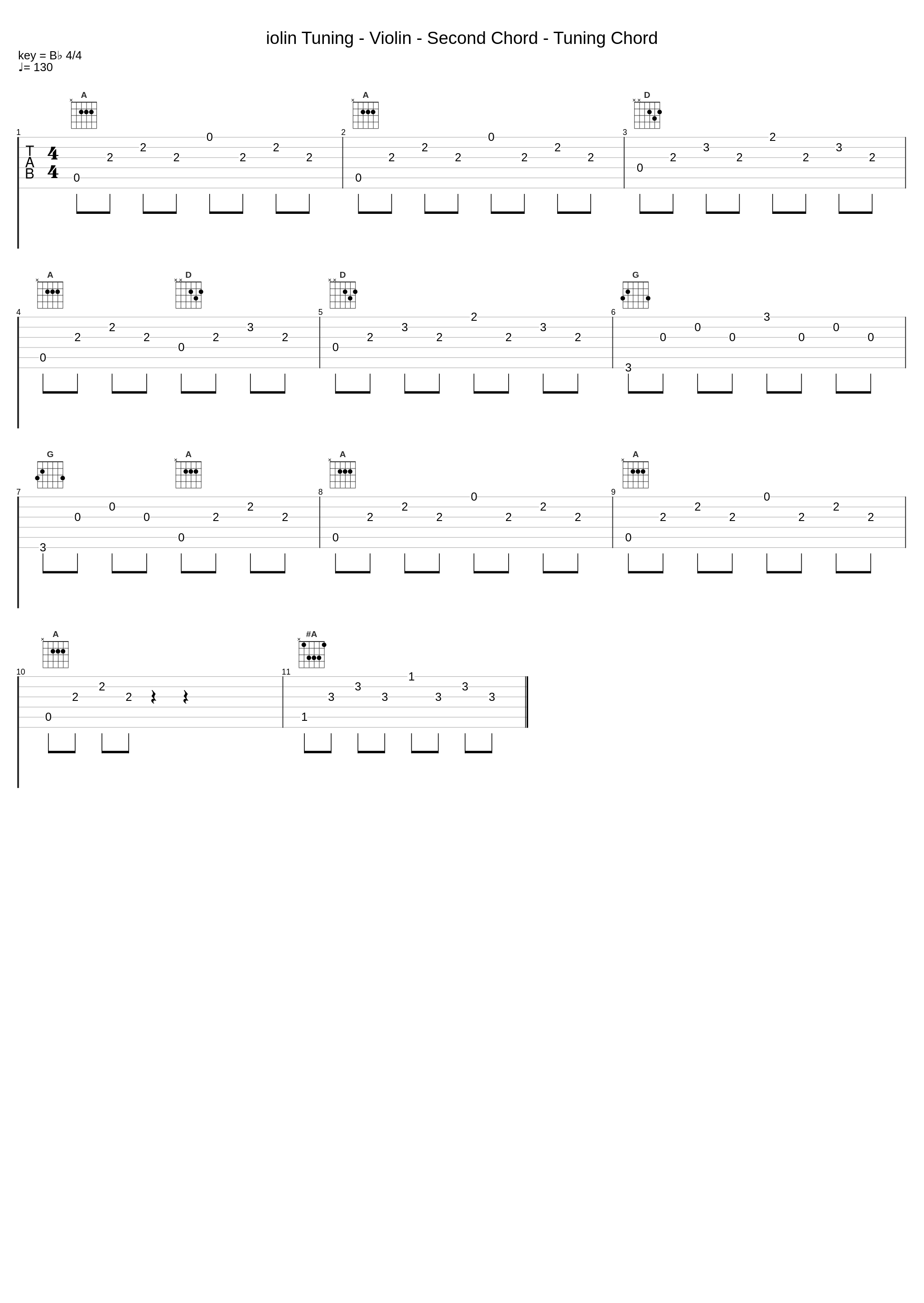 iolin Tuning - Violin - Second Chord - Tuning Chord_鹭巣诗郎_1