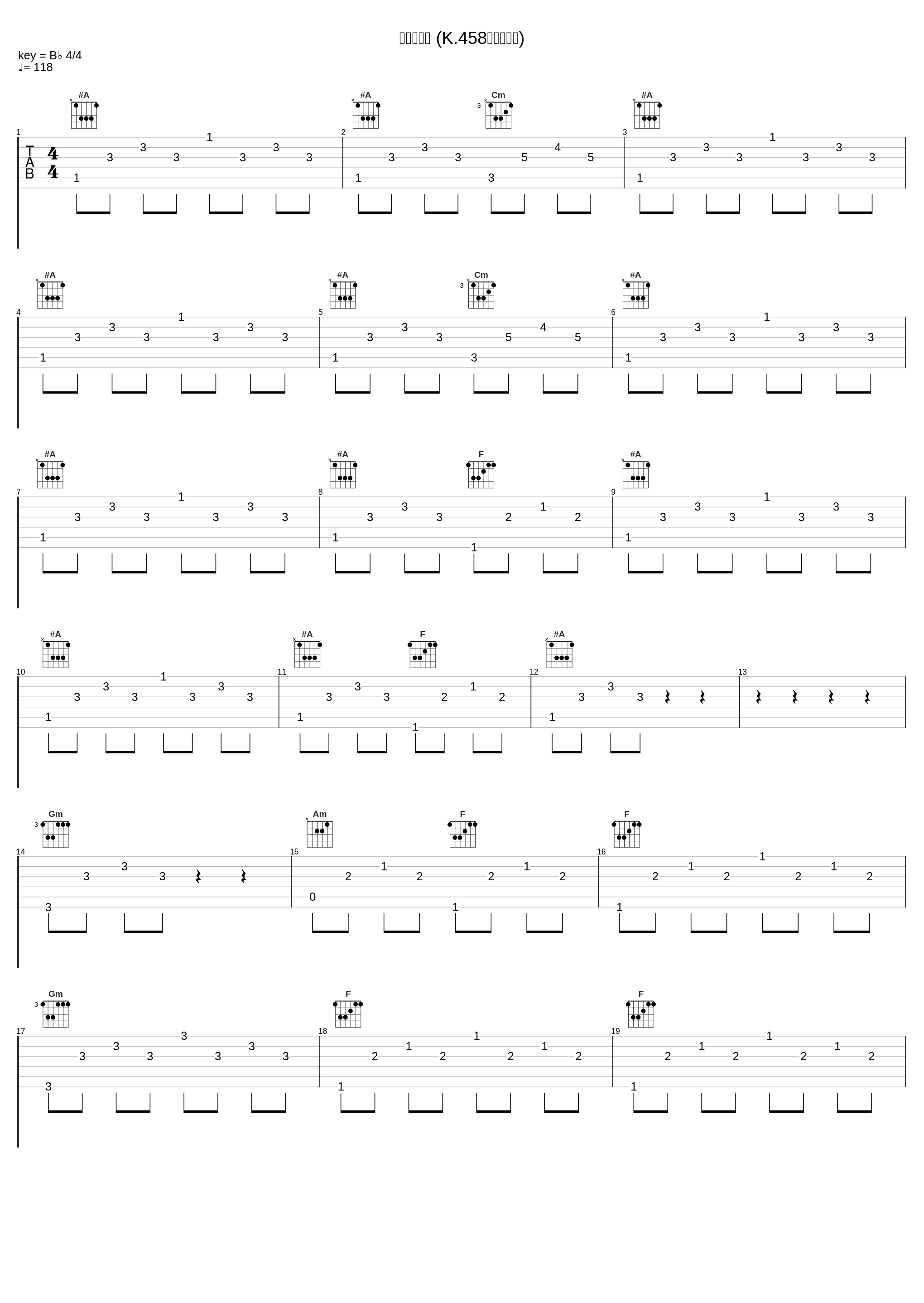 期末クイズ (K.458「狩」より)_斎藤幹雄（メタルユーキ）,諌山亘秀,Wolfgang Amadeus Mozart_1