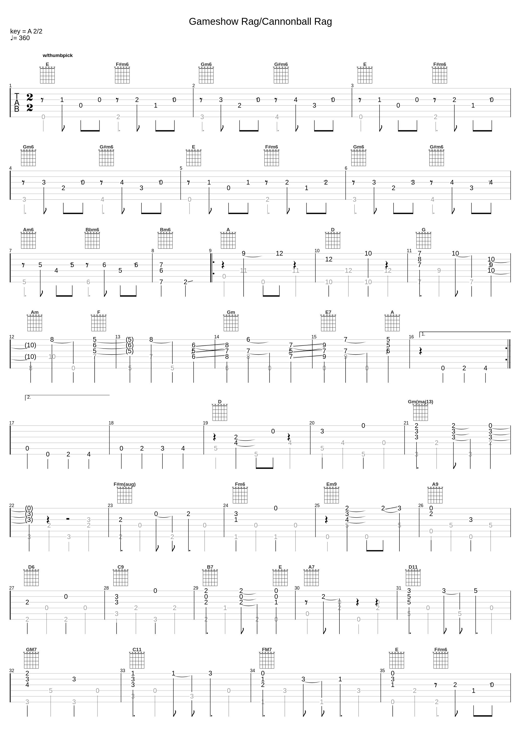 Gameshow Rag/Cannonball Rag_Tommy Emmanuel_1