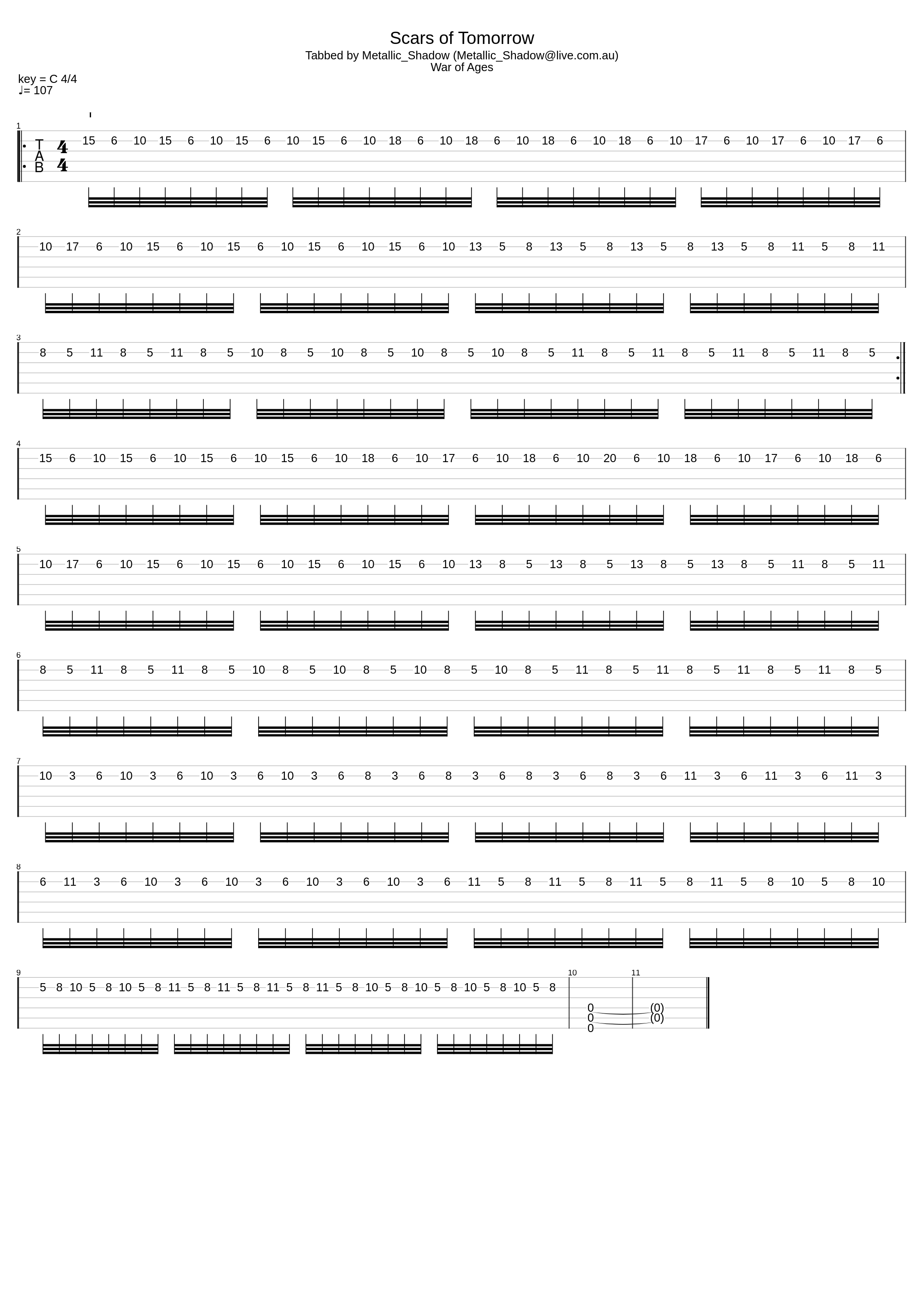Scars Of Tommorow_War Of Ages_1