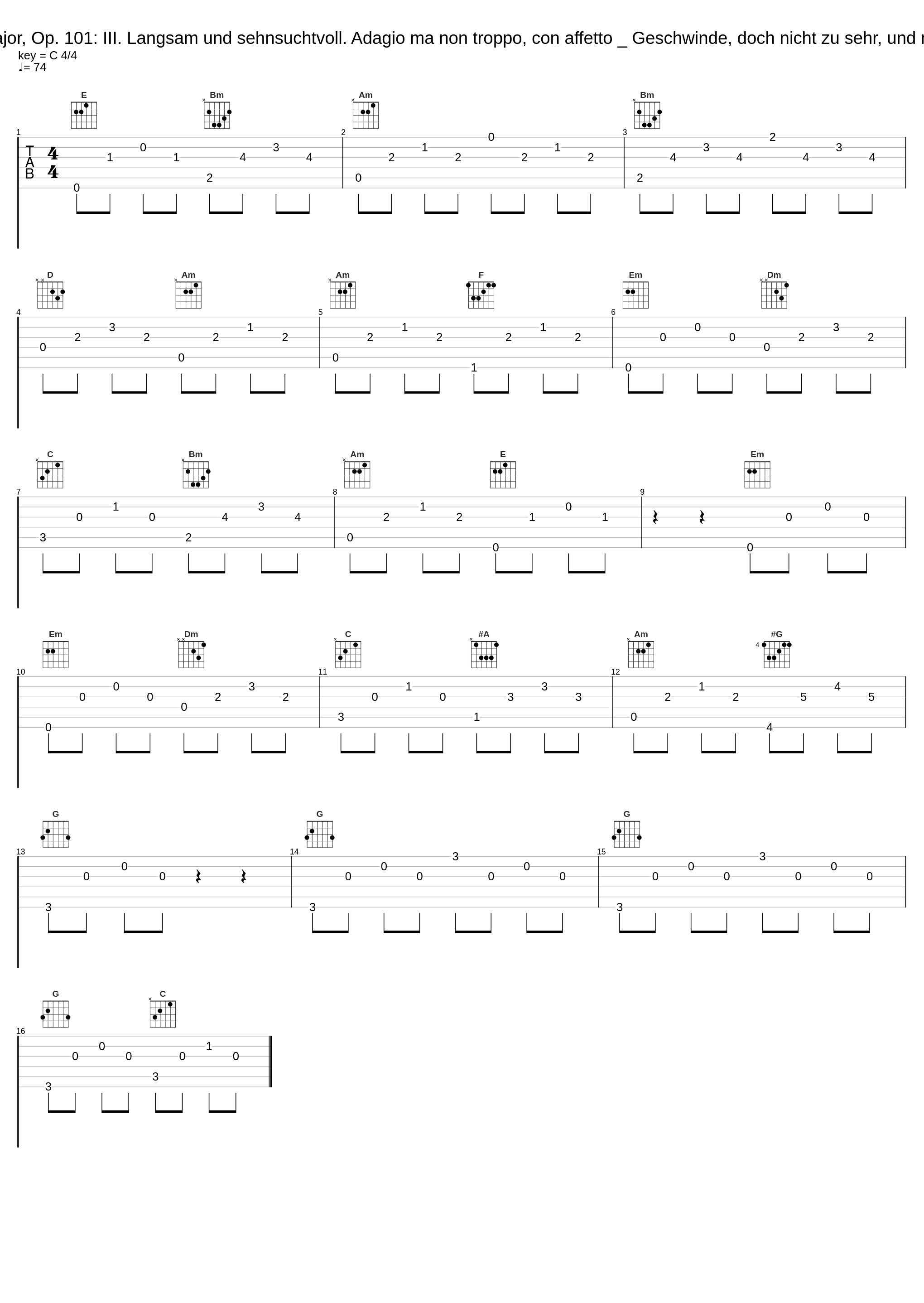 Piano Sonata No. 28 in A Major, Op. 101: III. Langsam und sehnsuchtvoll. Adagio ma non troppo, con affetto _ Geschwinde, doch nicht zu sehr, und mit Entschlossenheit. Allegro_Mélodie Zhao,Ludwig van Beethoven_1