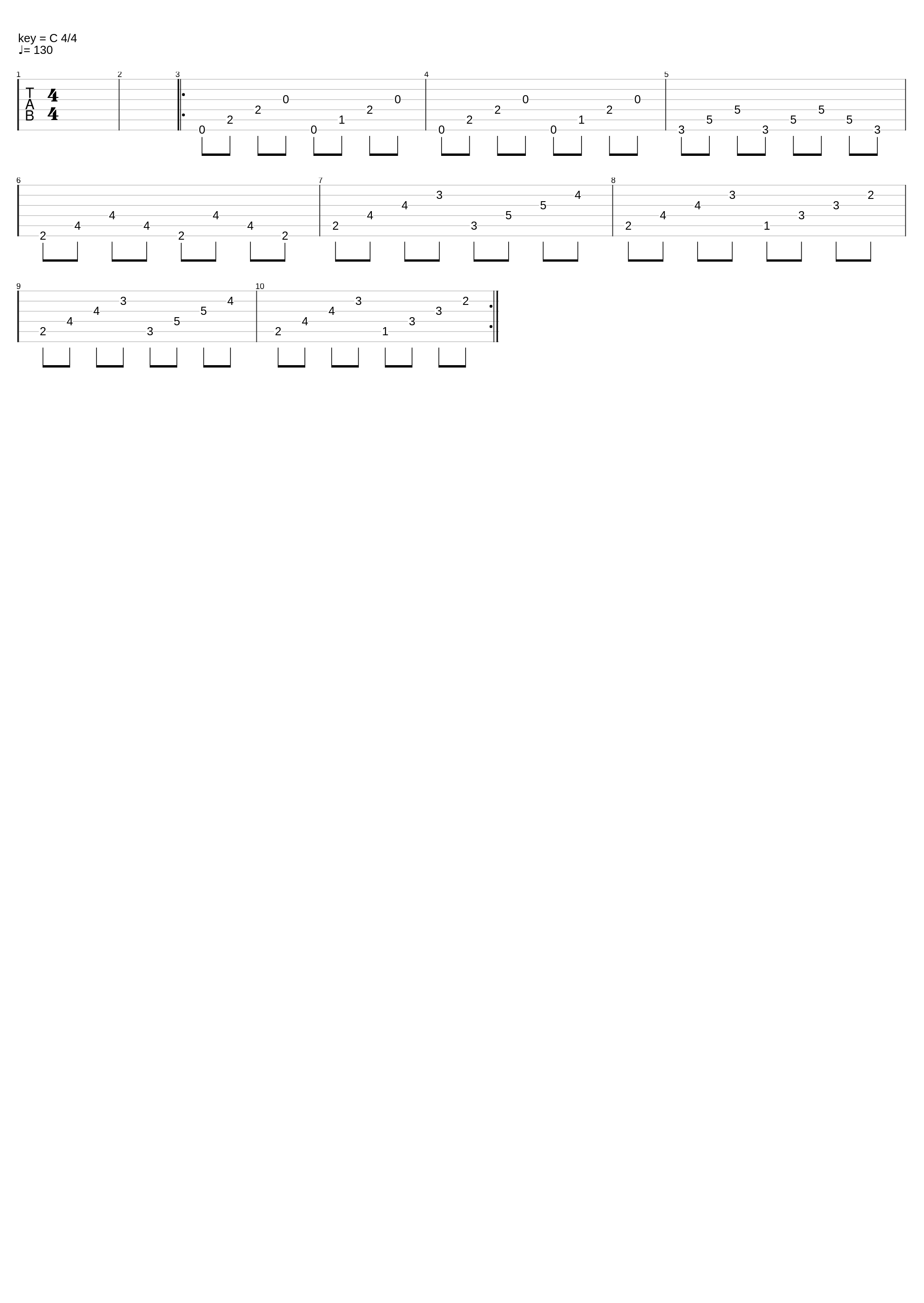 130bpm In E Minor_Max Attack(Backing Tracks)_1