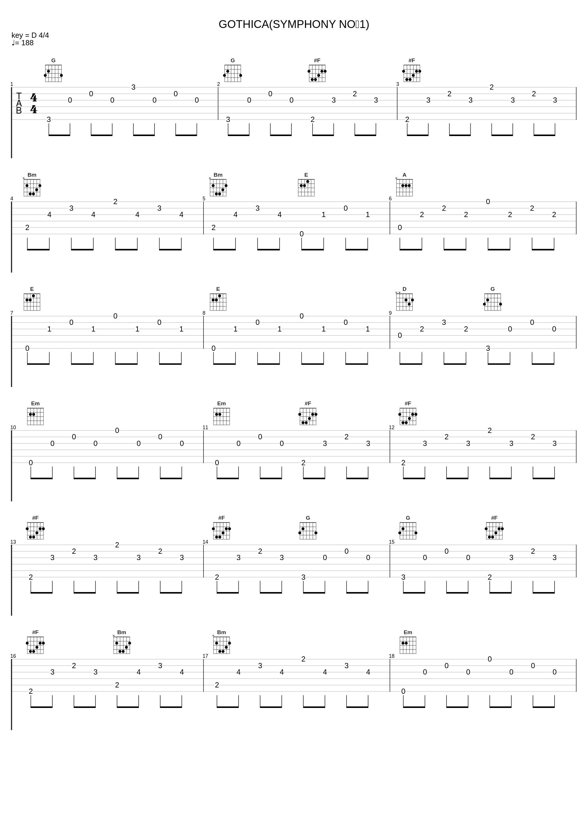 GOTHICA(SYMPHONY NO．1)_m.o.v.e_1
