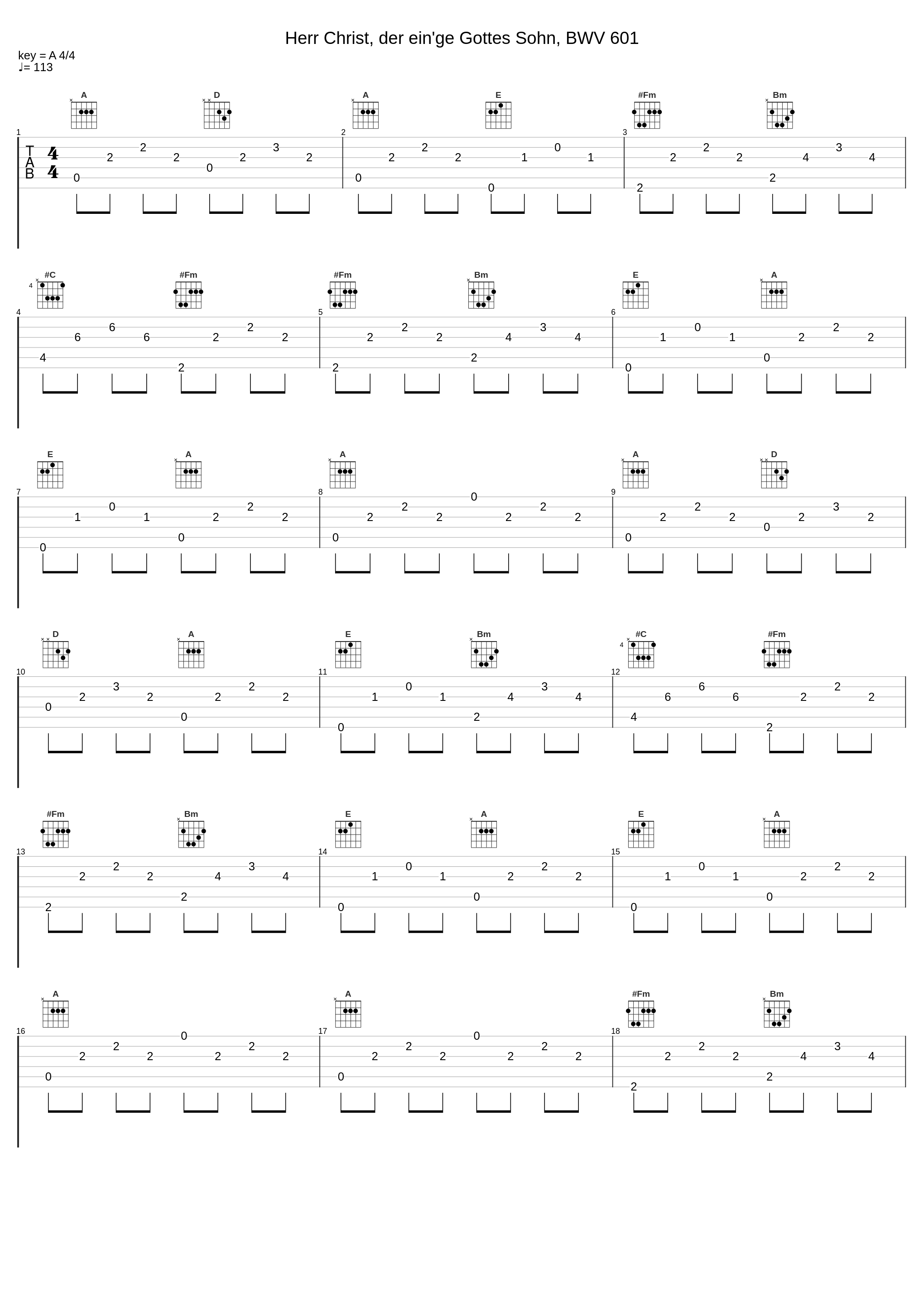 Herr Christ, der ein'ge Gottes Sohn, BWV 601_Mínoru Yoshída_1