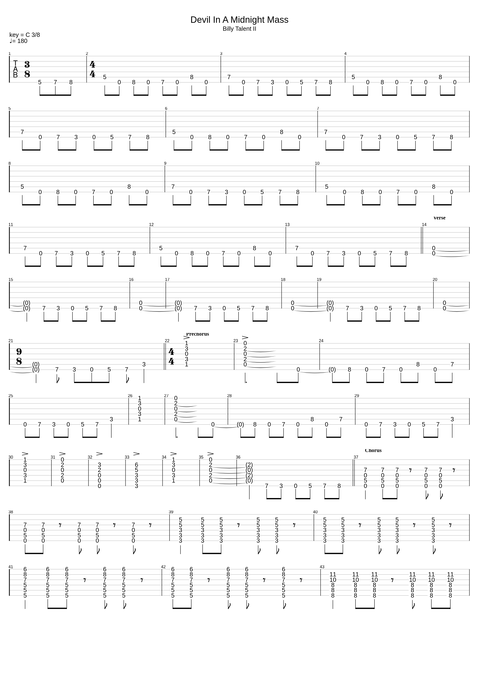 A Devil In A Midnight Mass_Billy Talent_1