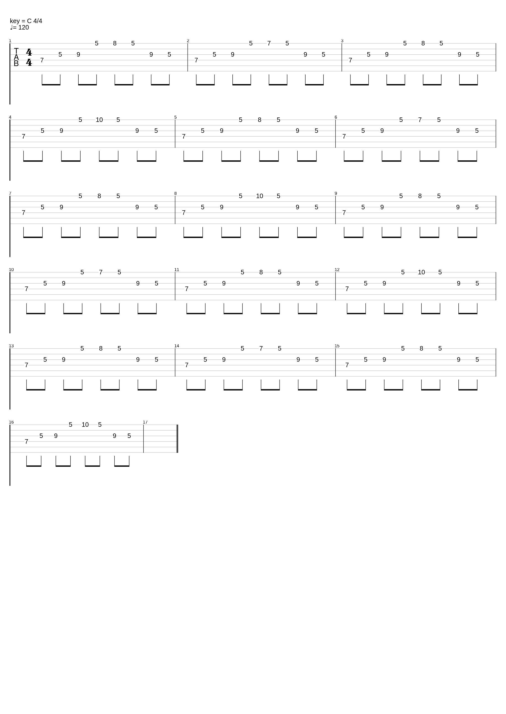 Am arpegio - Sus2 - Sus4 2_Gitar Koçu_1