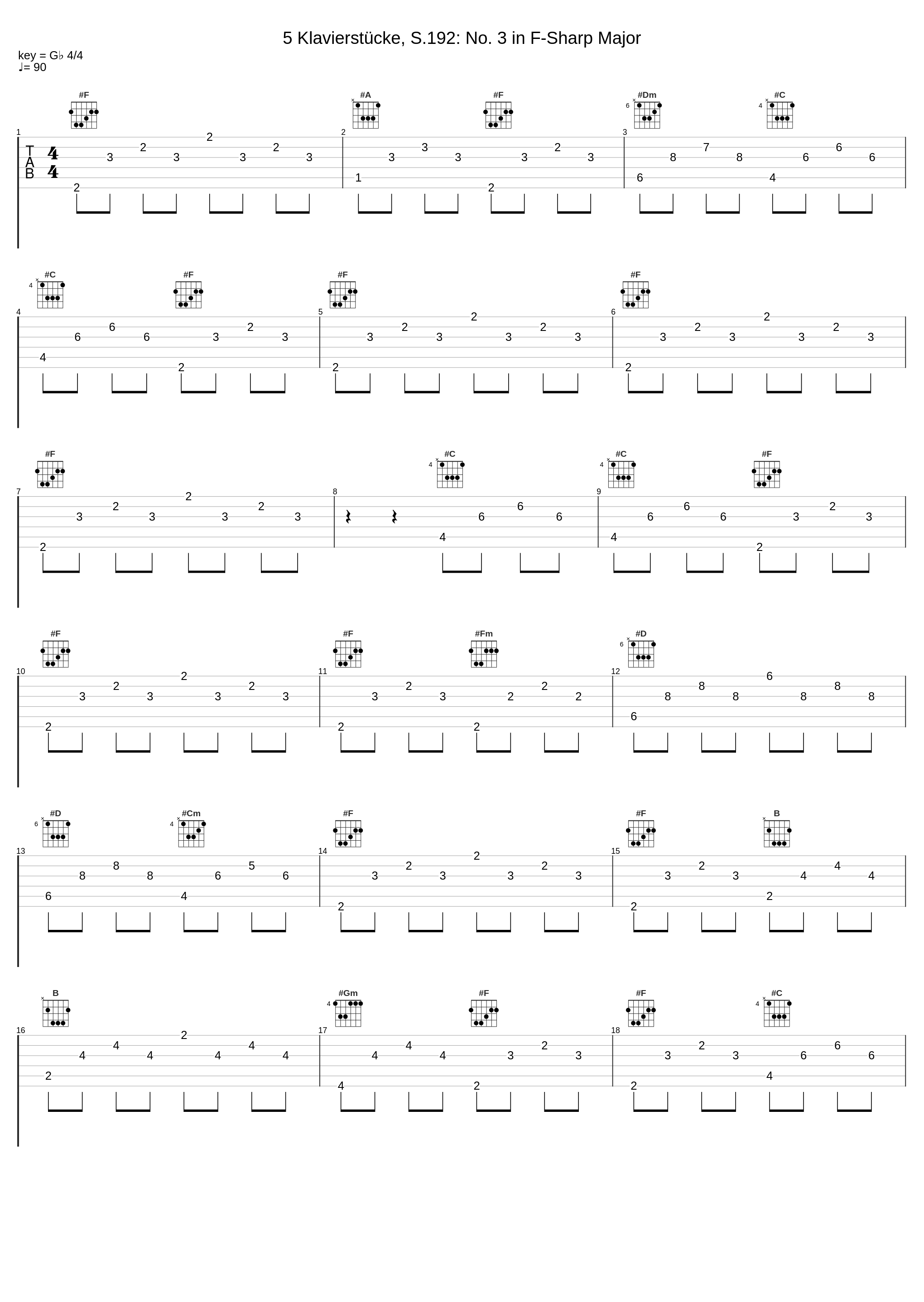 5 Klavierstücke, S.192: No. 3 in F-Sharp Major_Andreas Mühlen_1