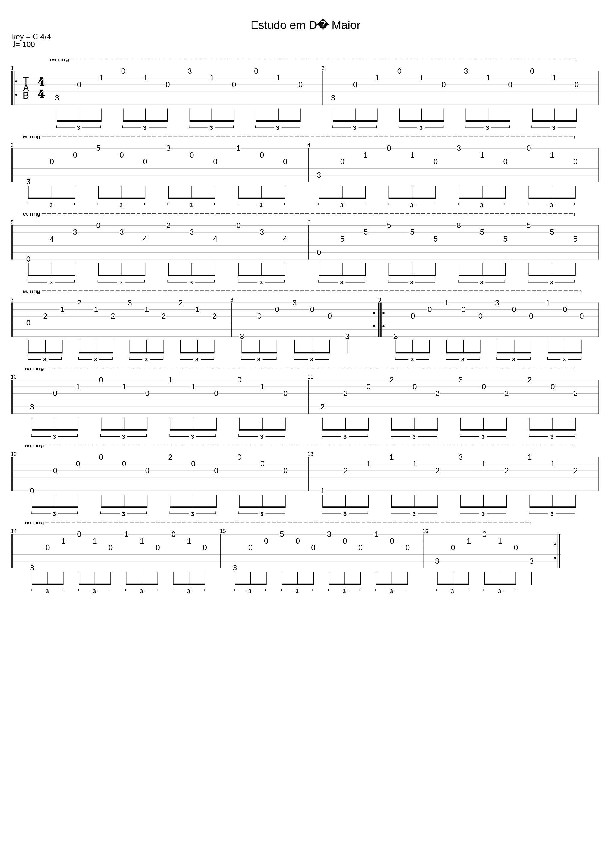 Estudo Em D Maior_Francisco Tarrega_1