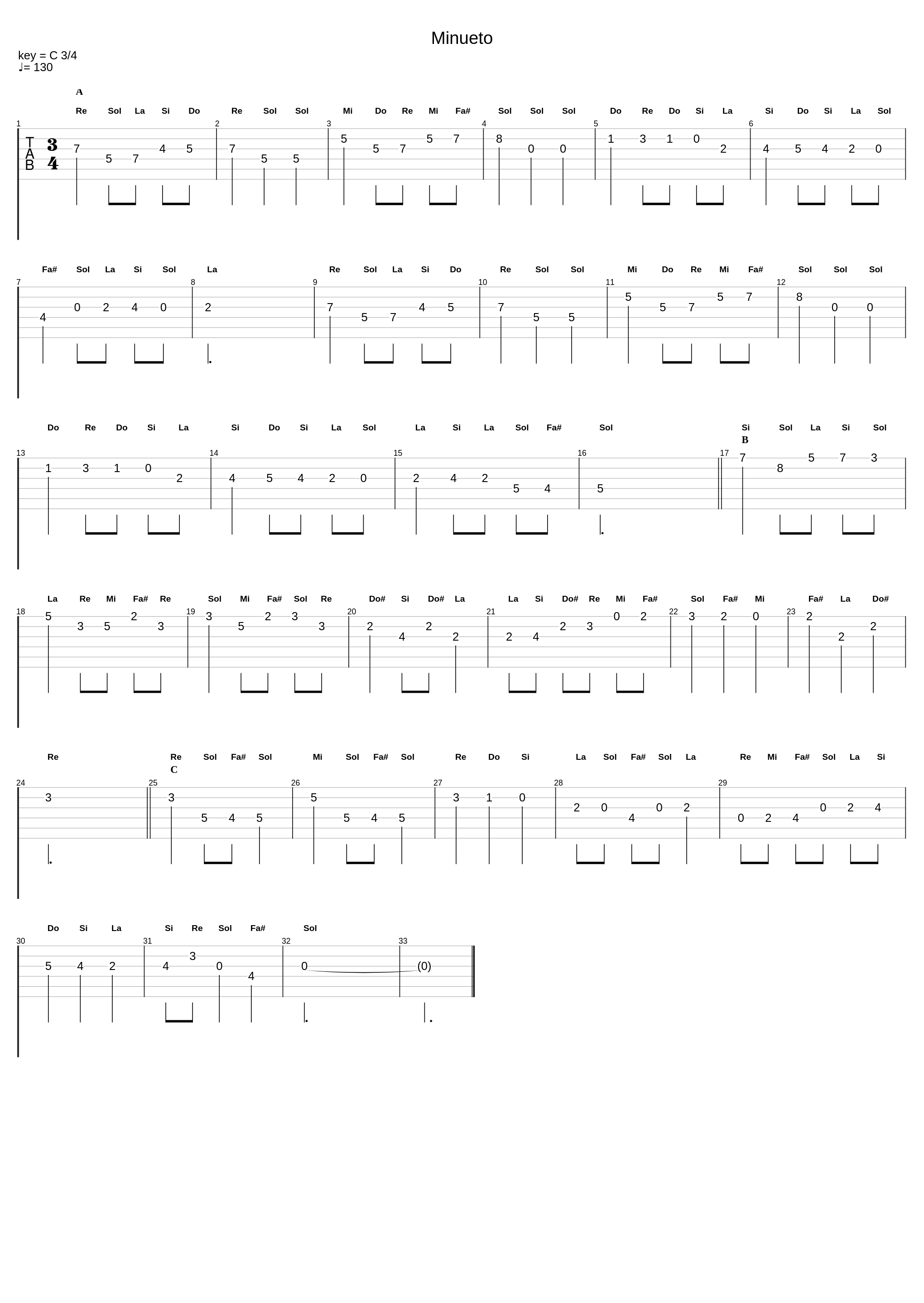 Minueto Guitarra_Clase De Música_1