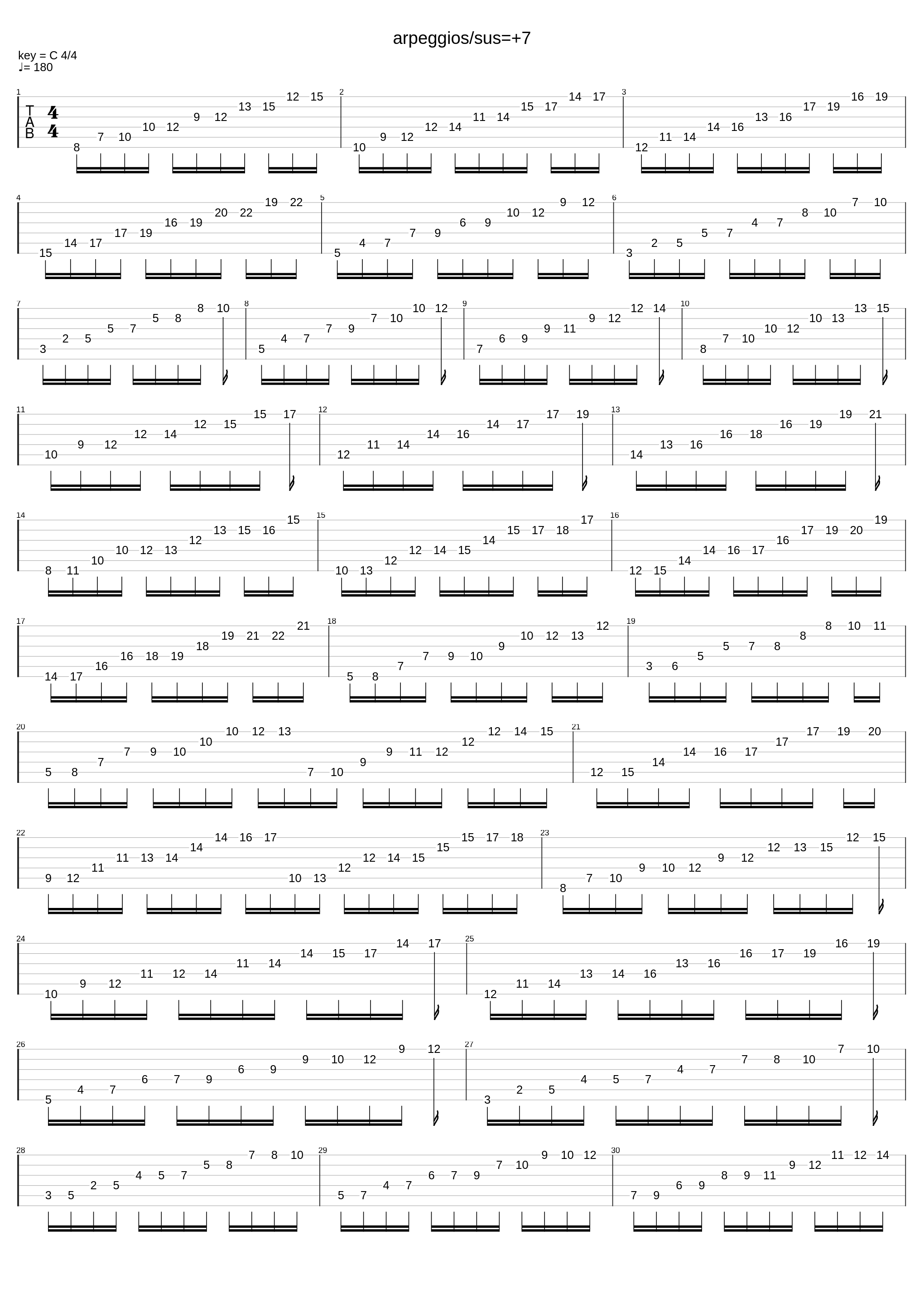 arpeggios sus&7_Practice_1