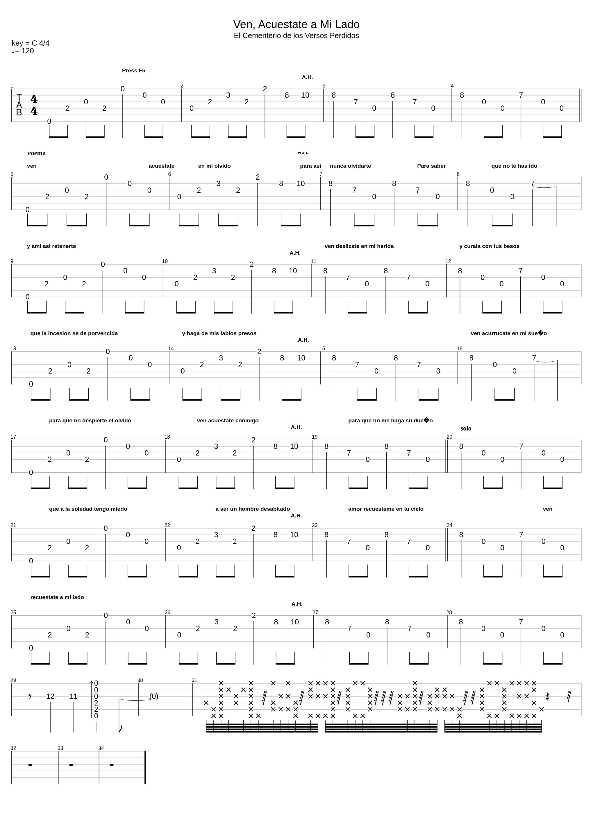 Ven Acuestate A Mi Lado_Mago De Oz_1