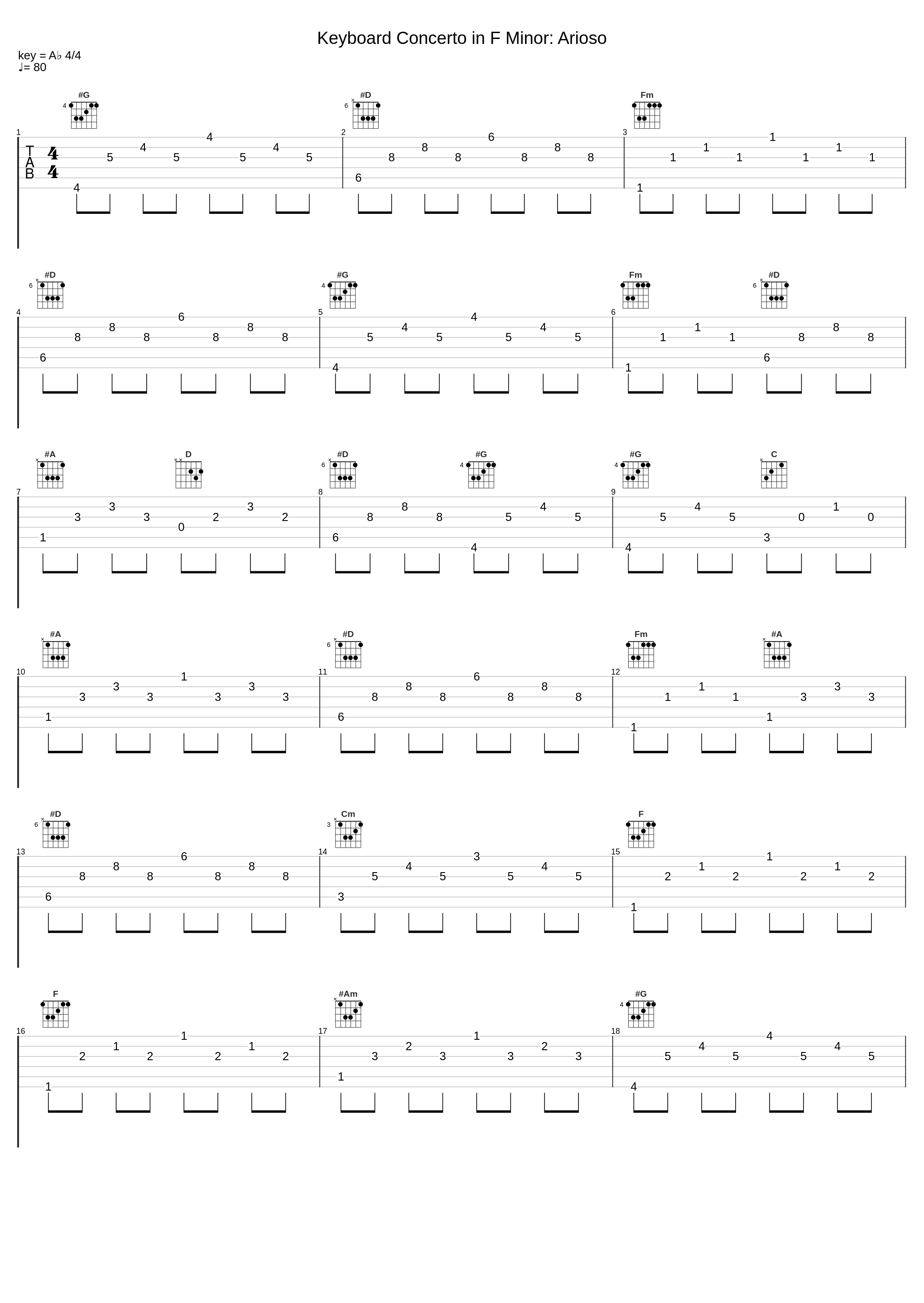 Keyboard Concerto in F Minor: Arioso_Anugama_1