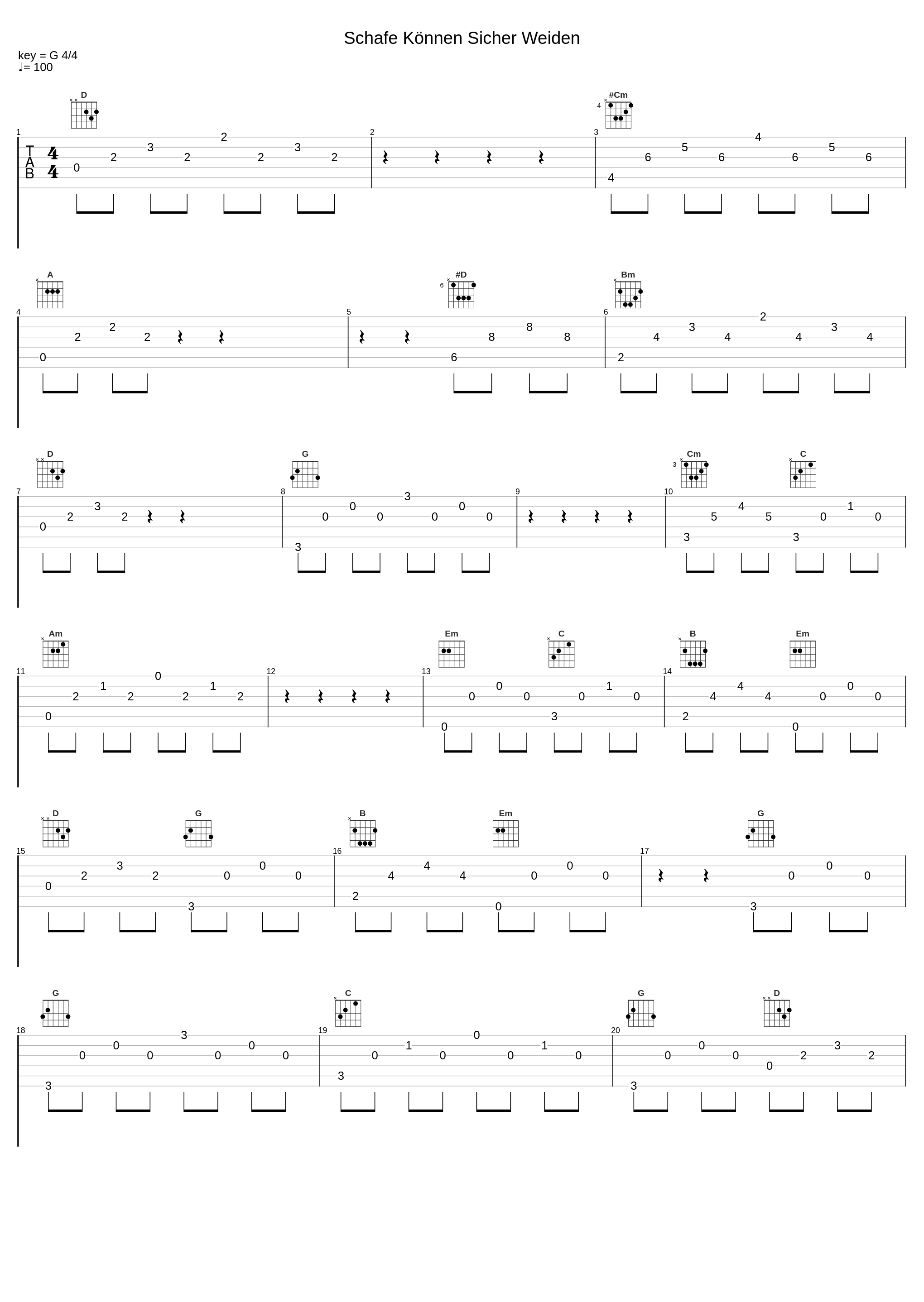 Schafe Können Sicher Weiden_Johann Sebastian Bach_1