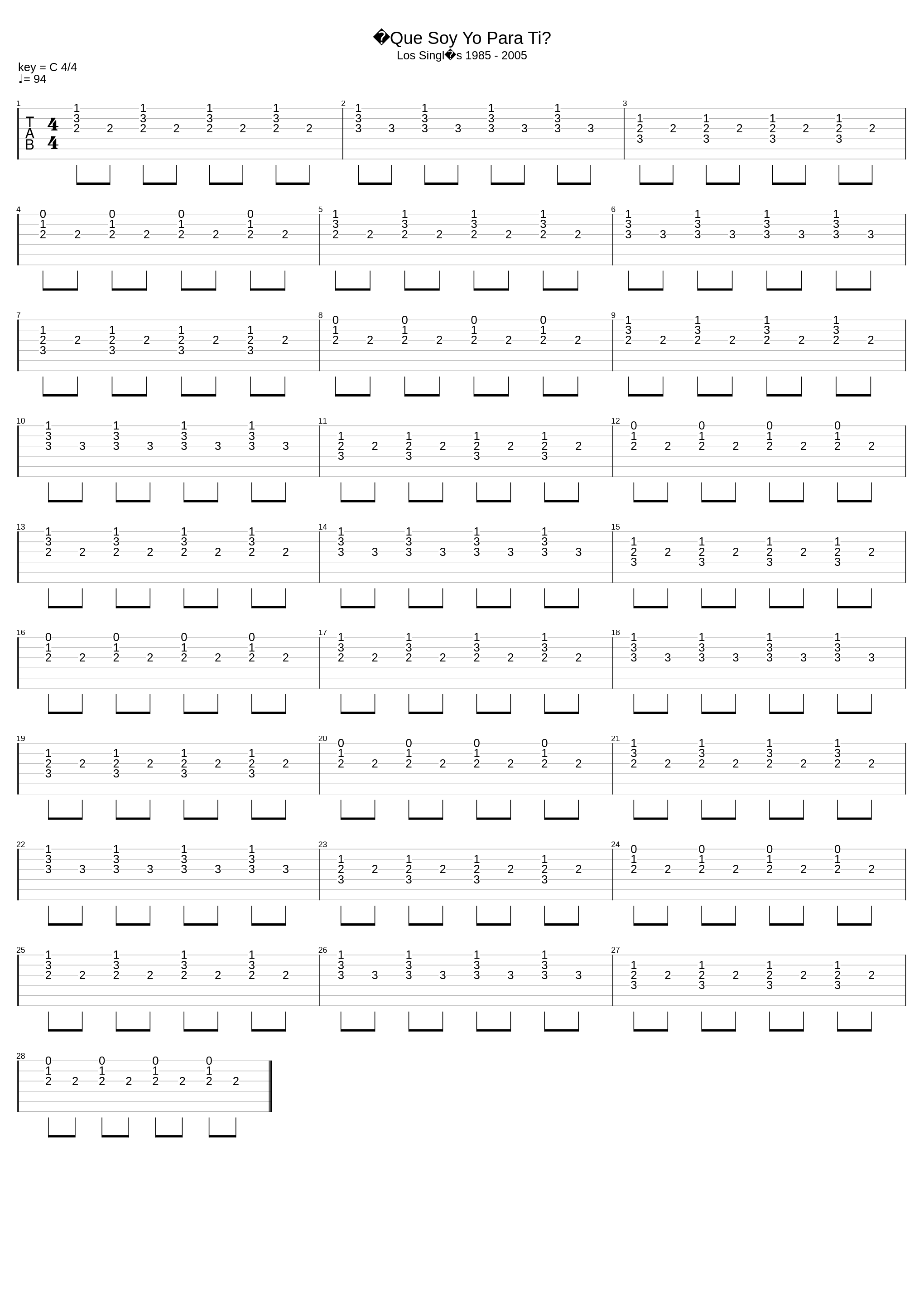 ¿Que Soy Yo Para Ti?_Hombres G_1